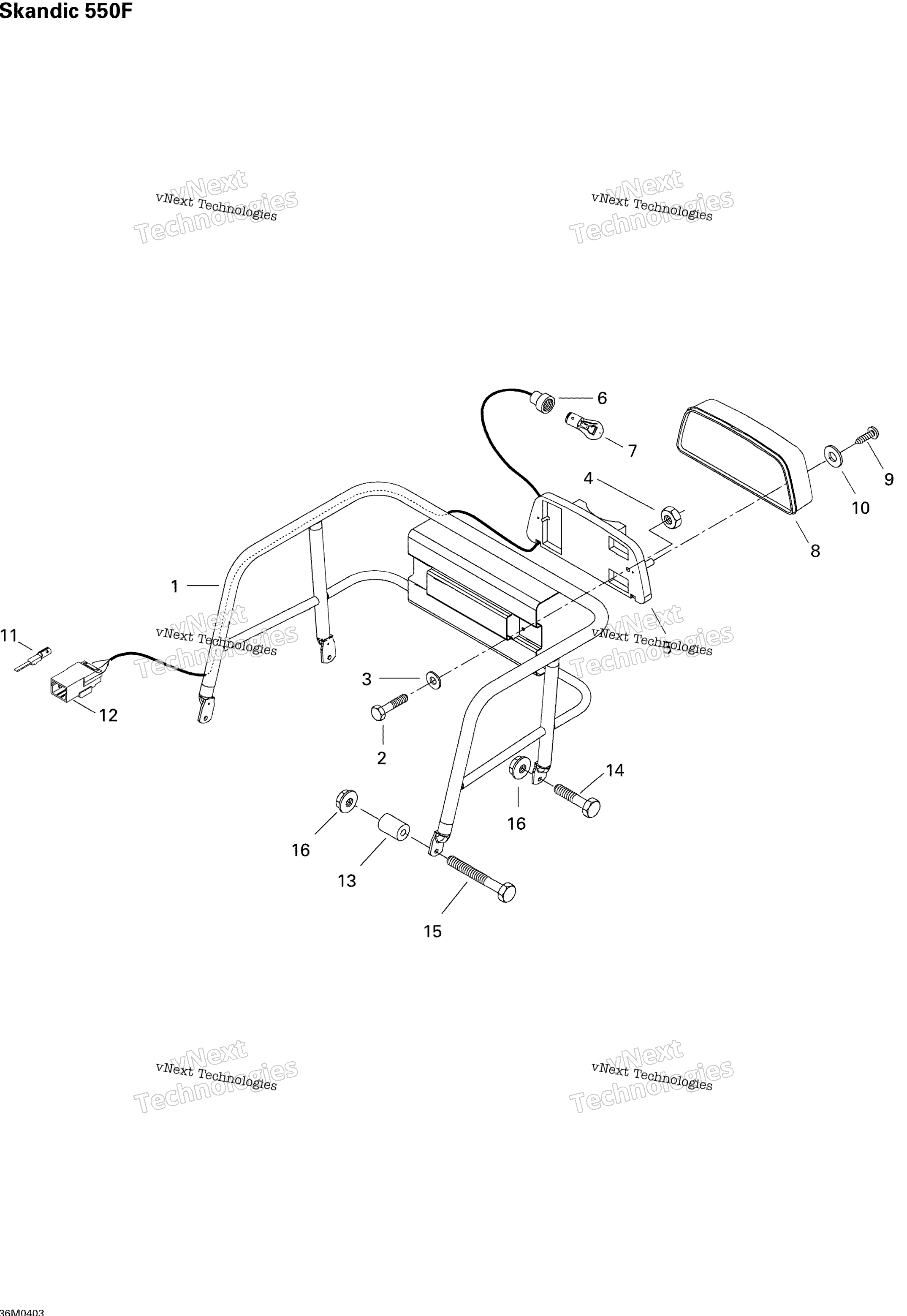 Багаж Rack Skandic 550F