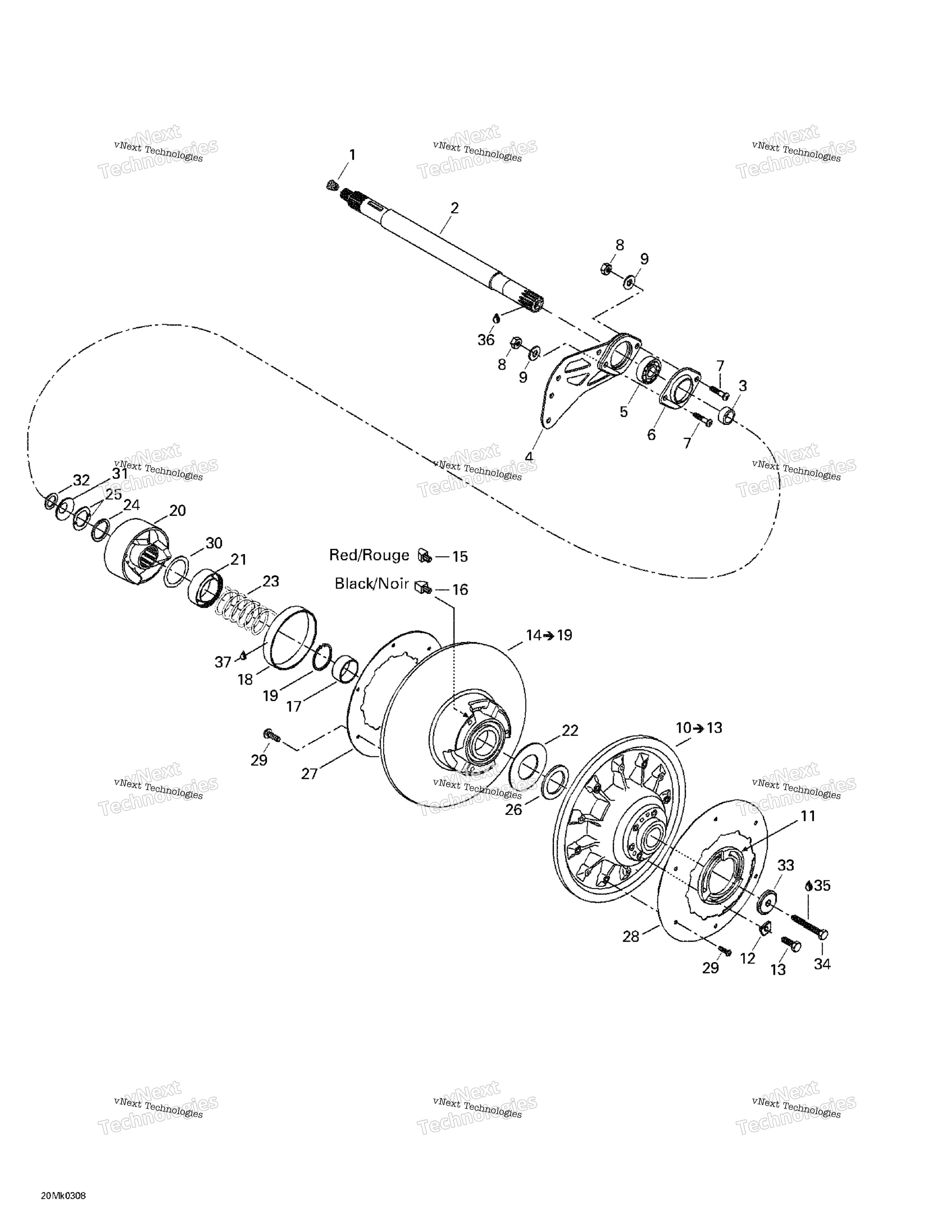 Ведомый Pulley