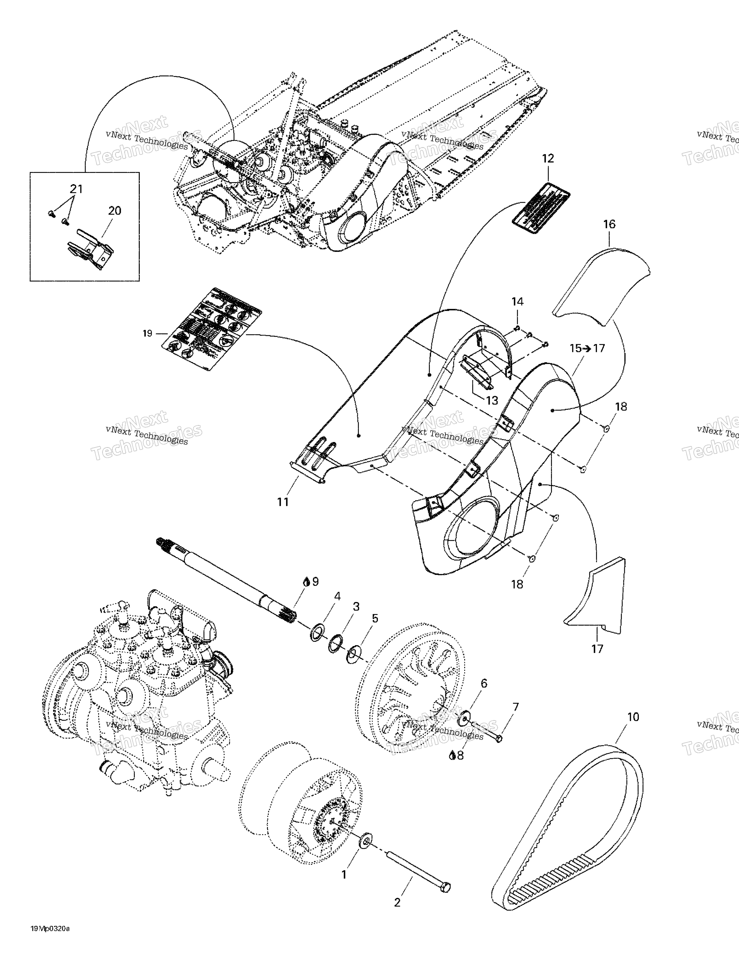 Pulleys System и Belt защита