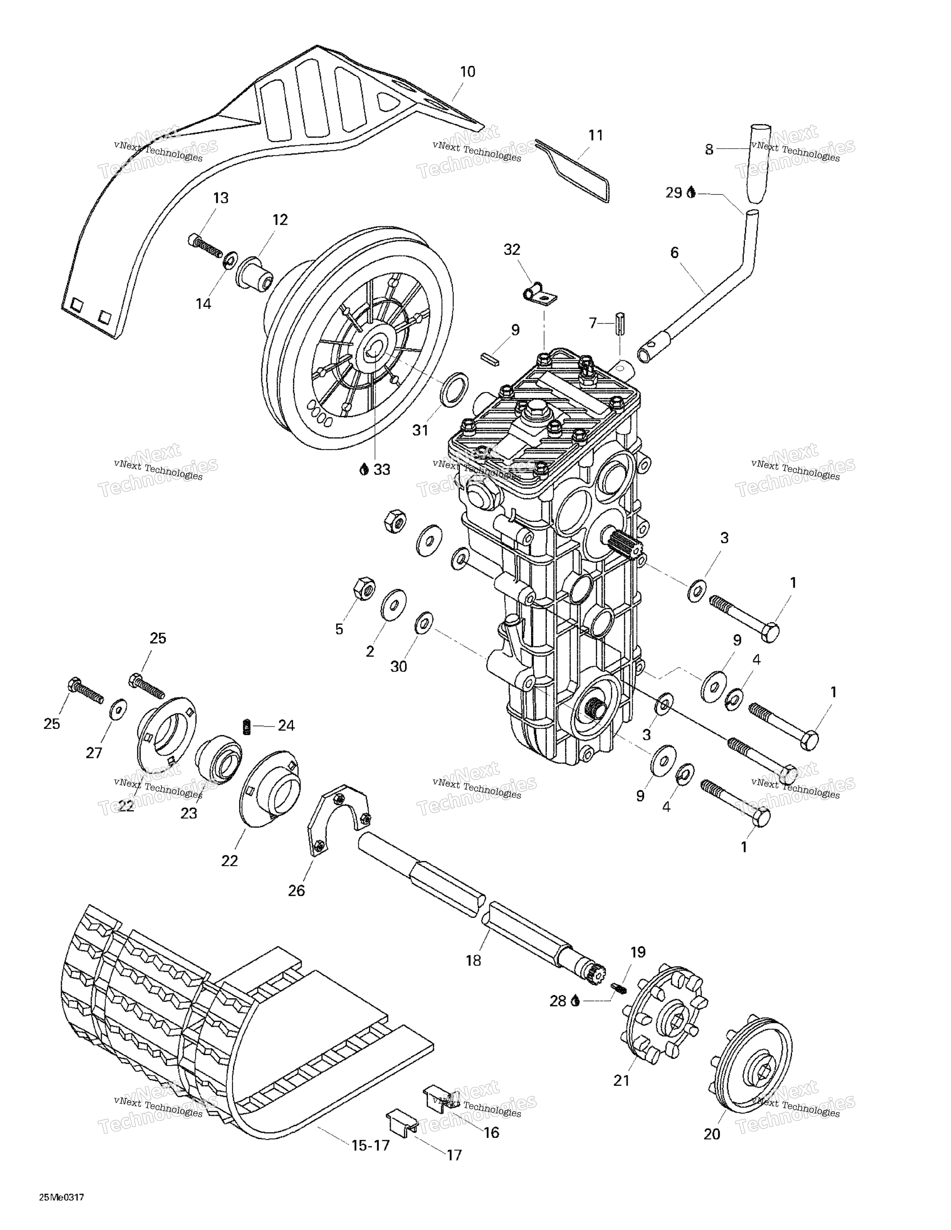 Привод Axle, Track And Belt Guard
