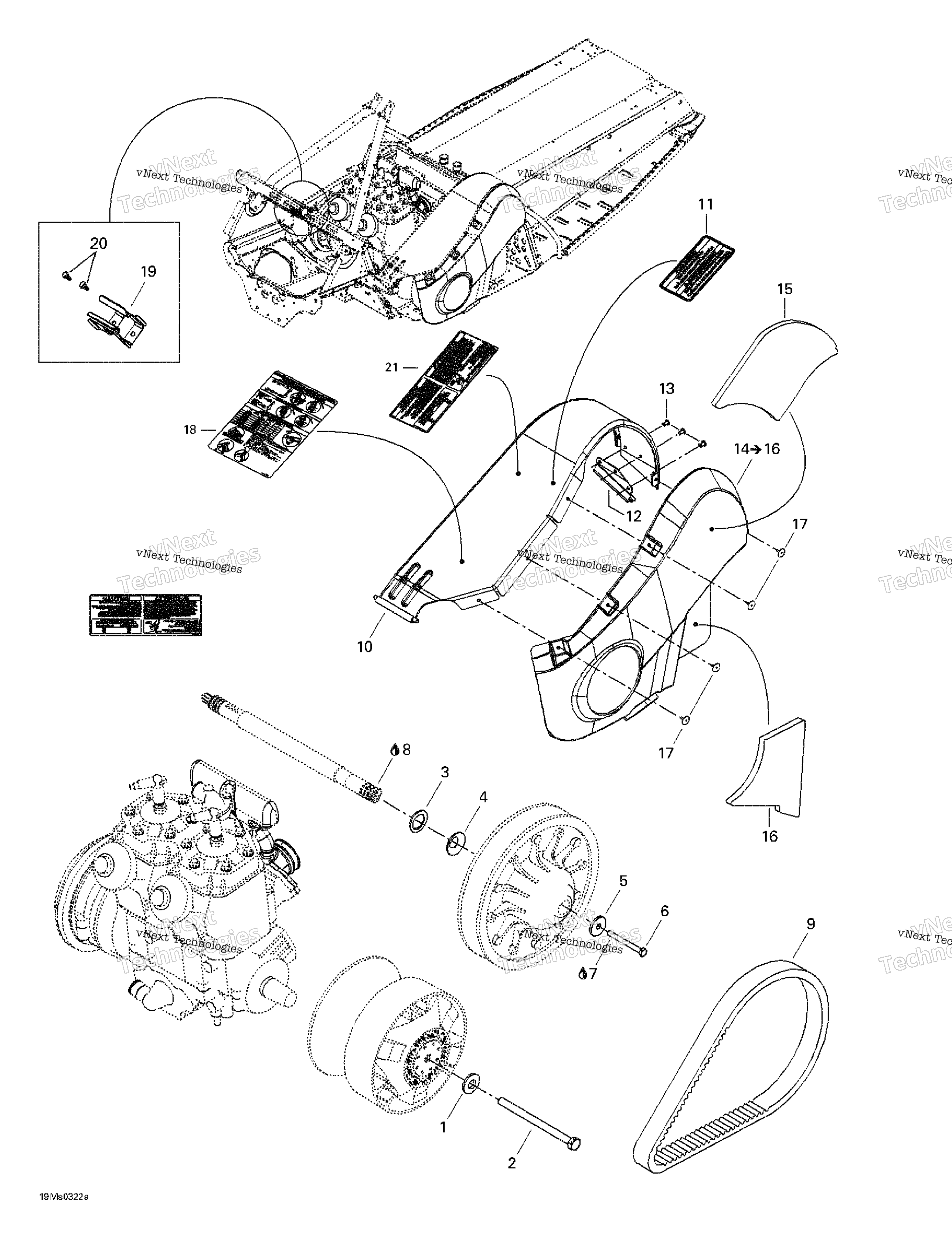 Pulleys System и Belt защита
