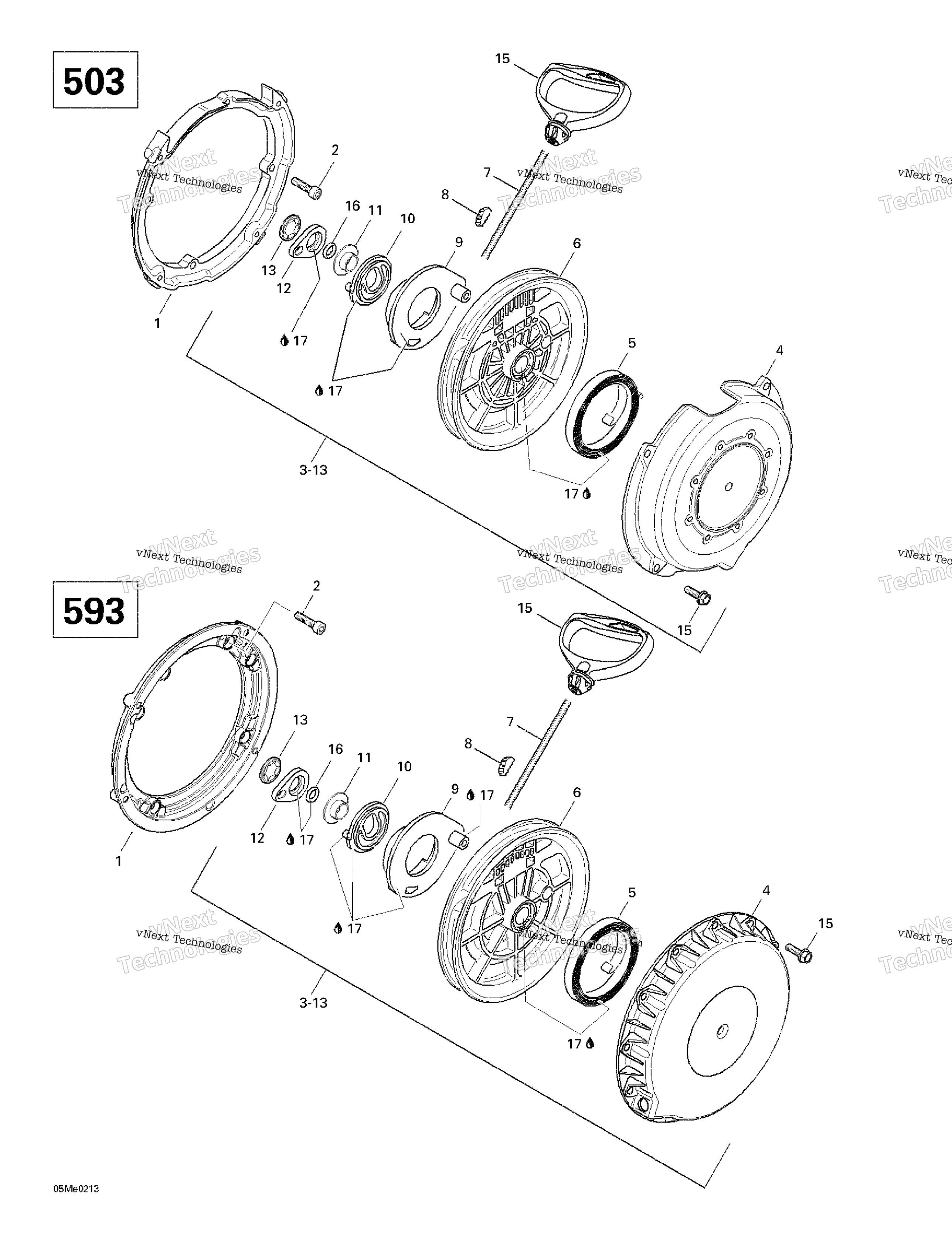 Ручной стартер Starter (503)