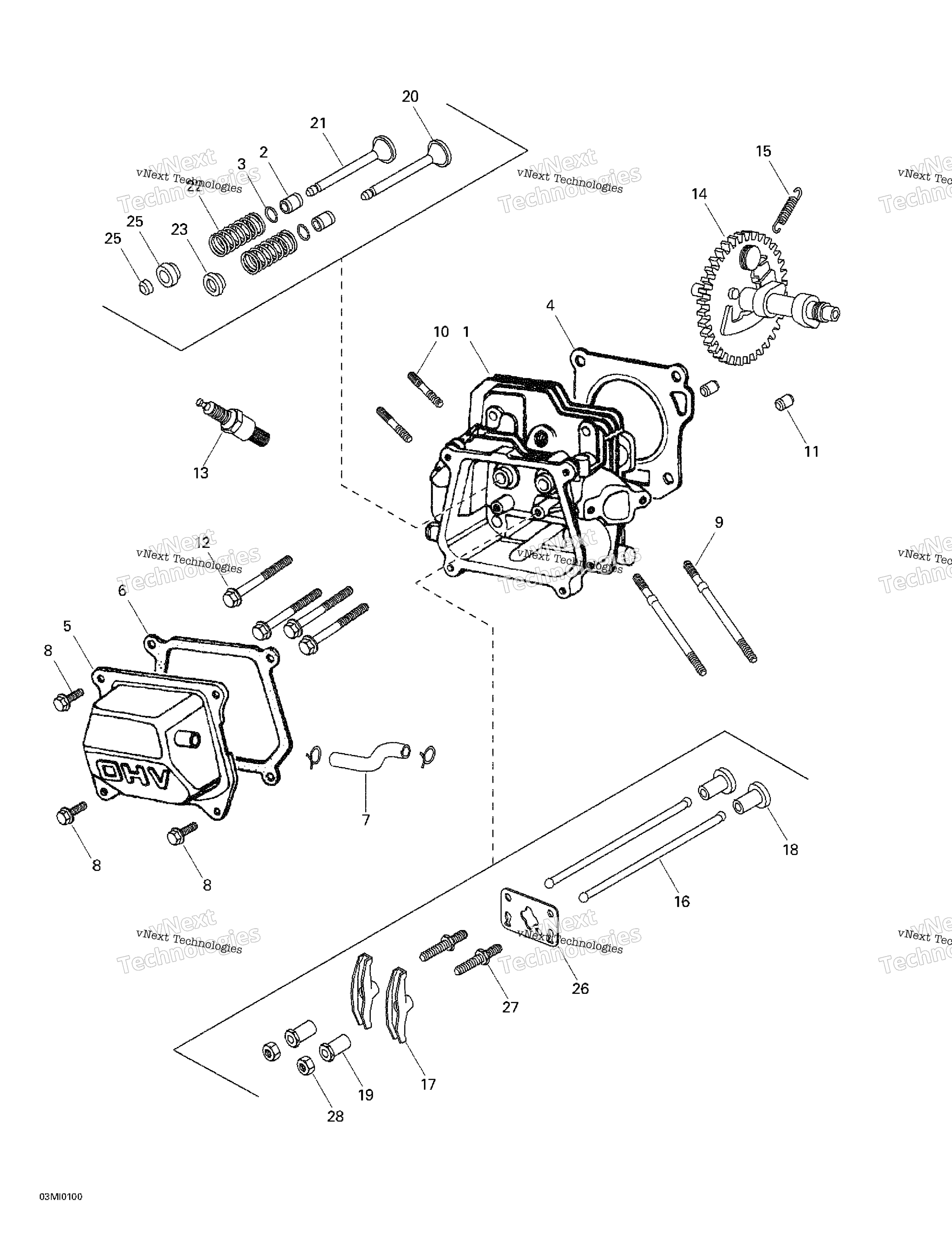 Цилиндр Head, Camshaft