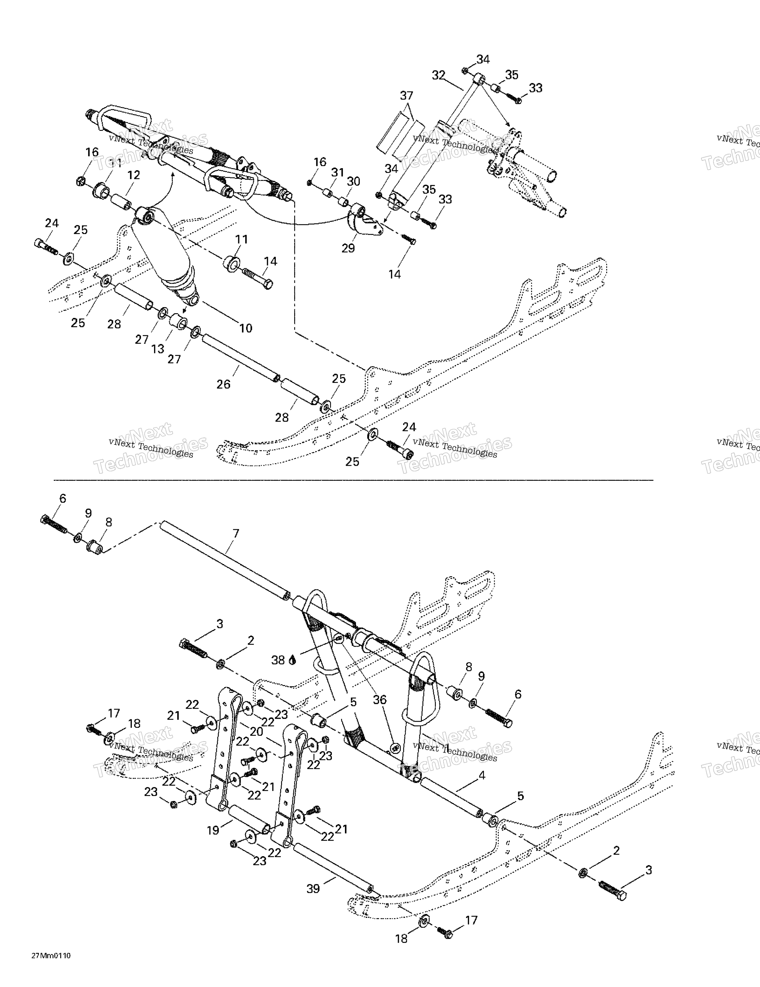 Передняя часть Arm, Rear Suspension