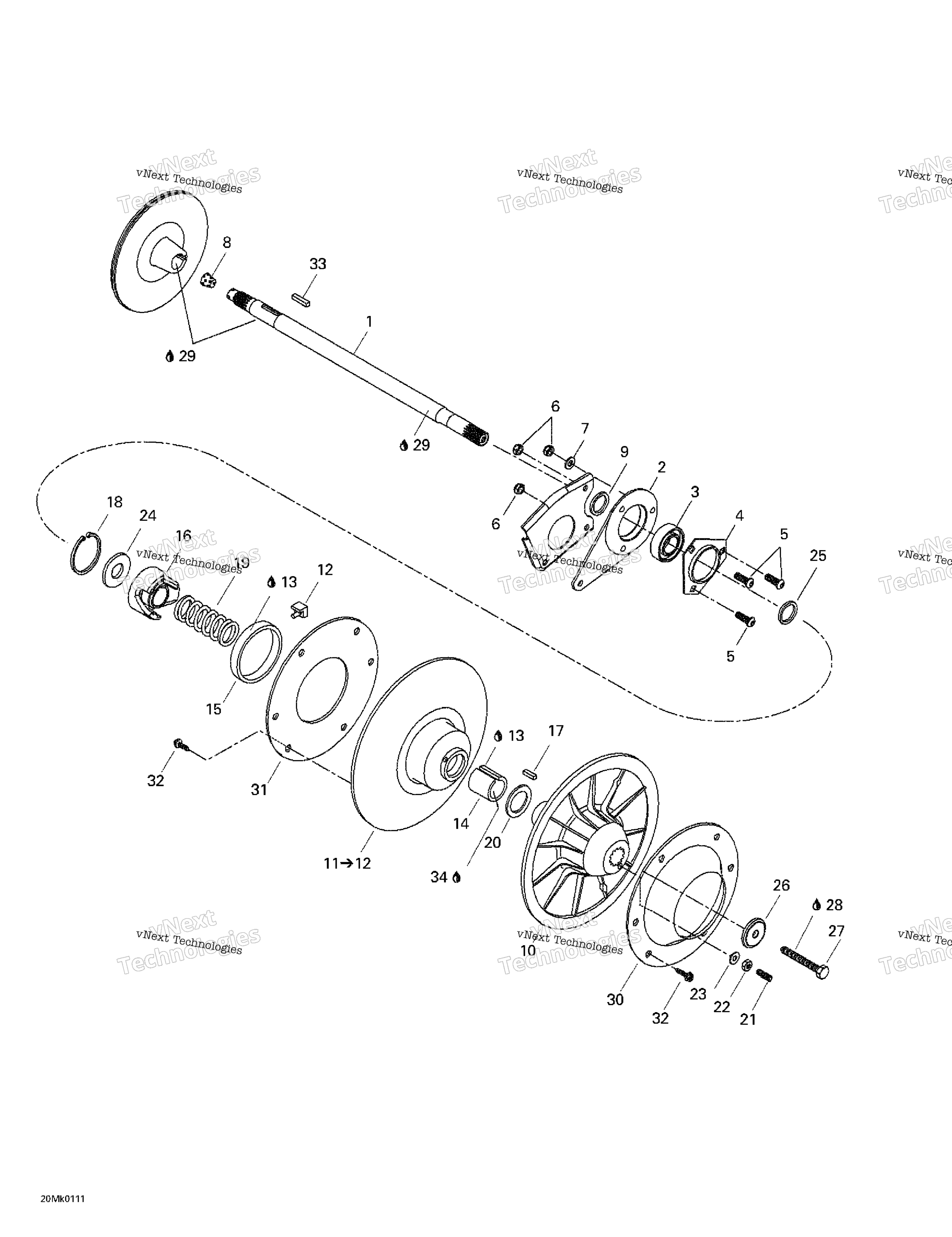Ведомый Pulley