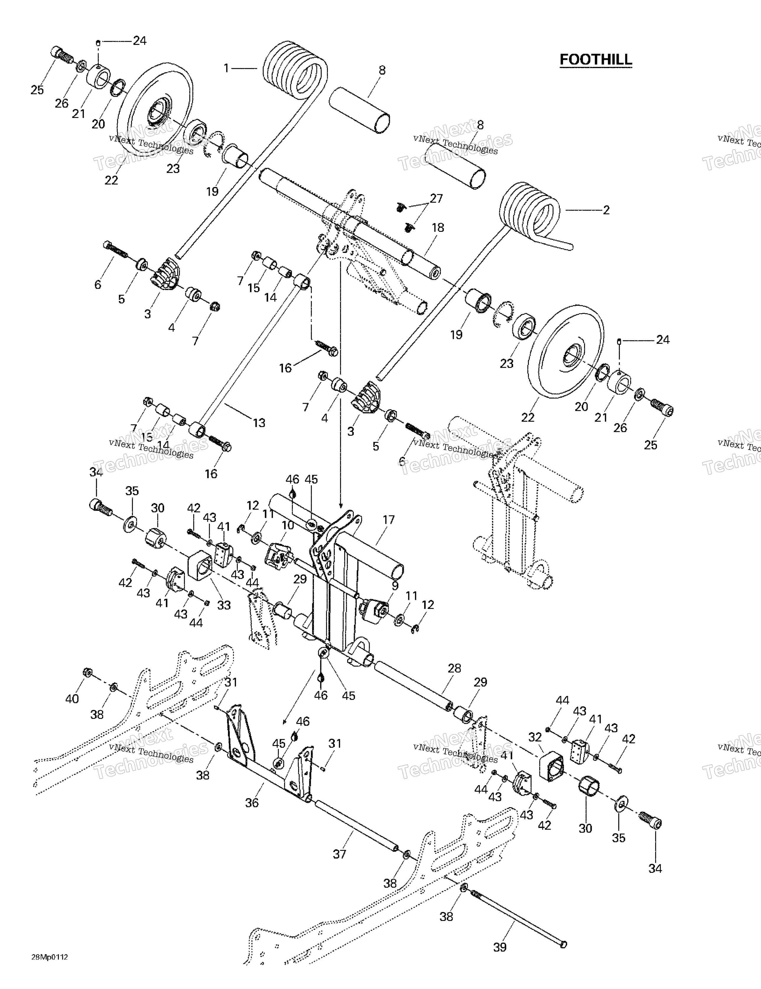 задний Arm, Foothill
