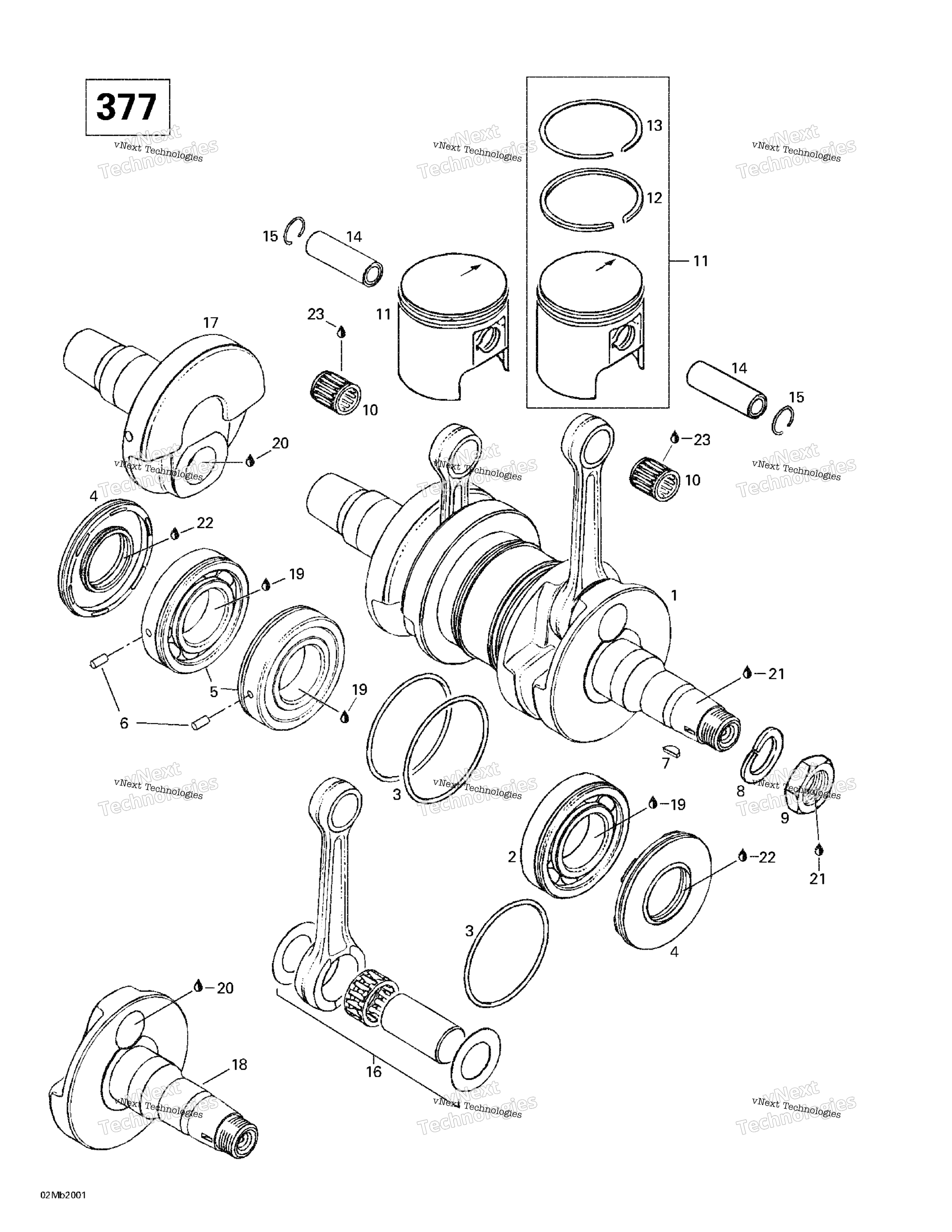 Коленчатый вал And Pistons (377)