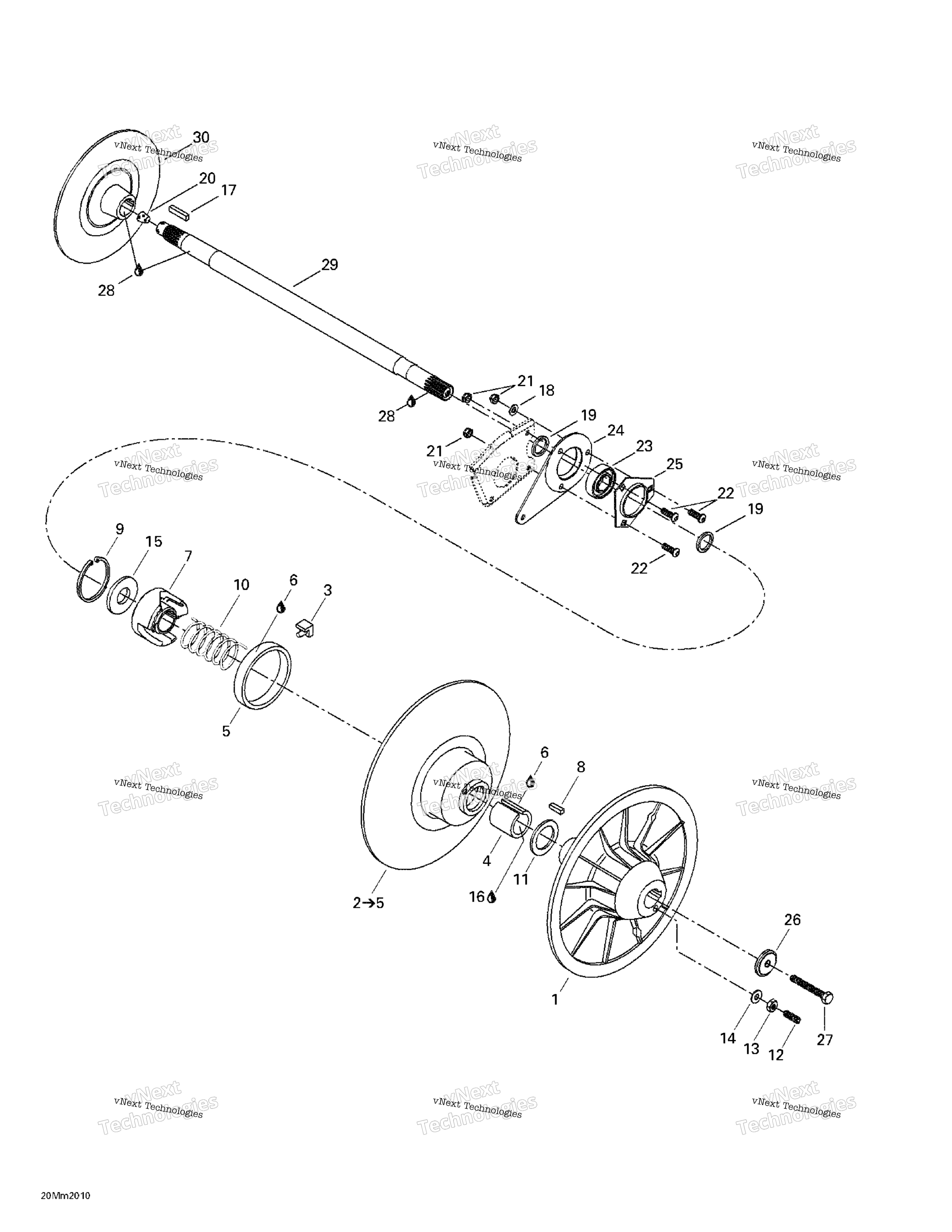 Ведомый Pulley