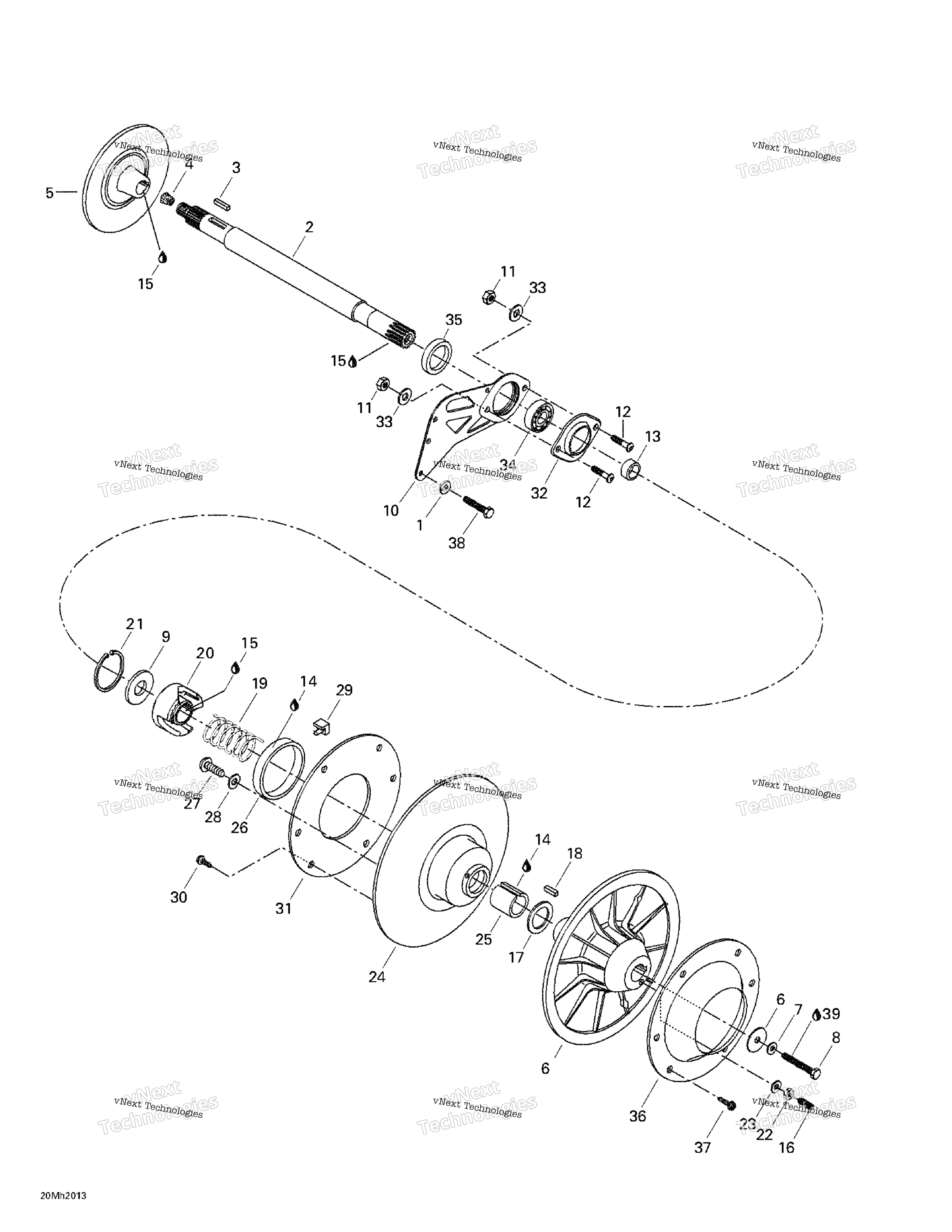 Ведомый Pulley