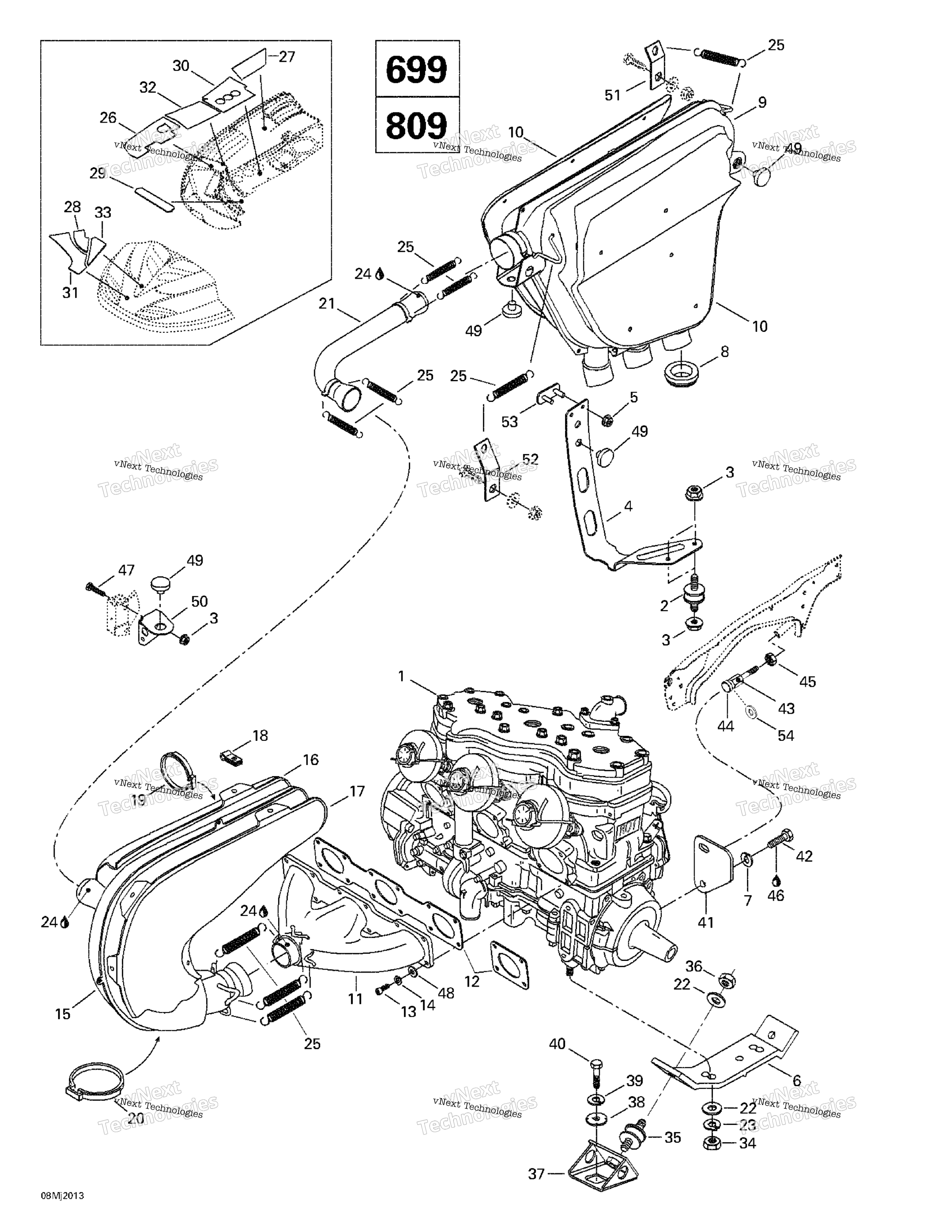 Двигатель Support And Muffler