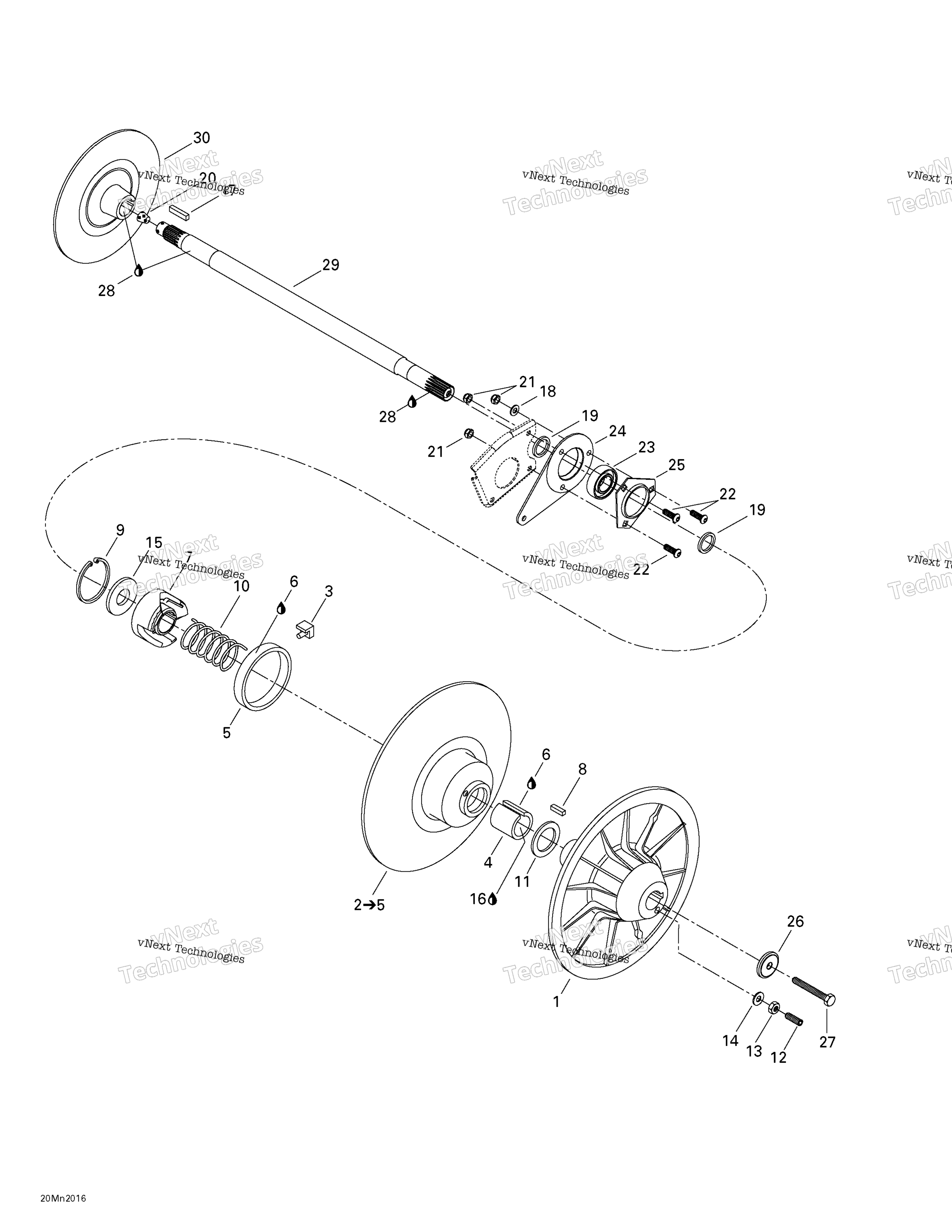 Ведомый Pulley