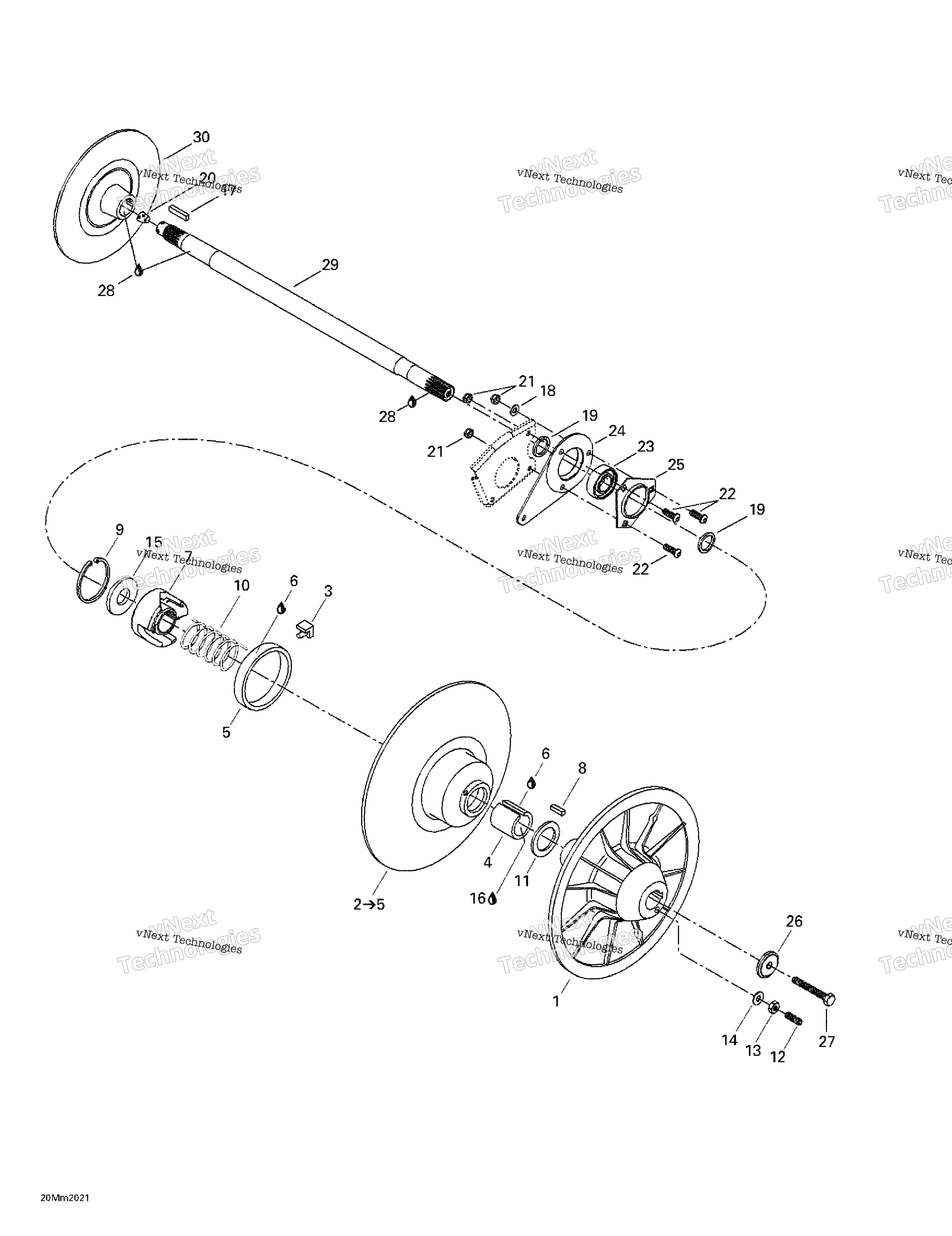 Ведомый Pulley