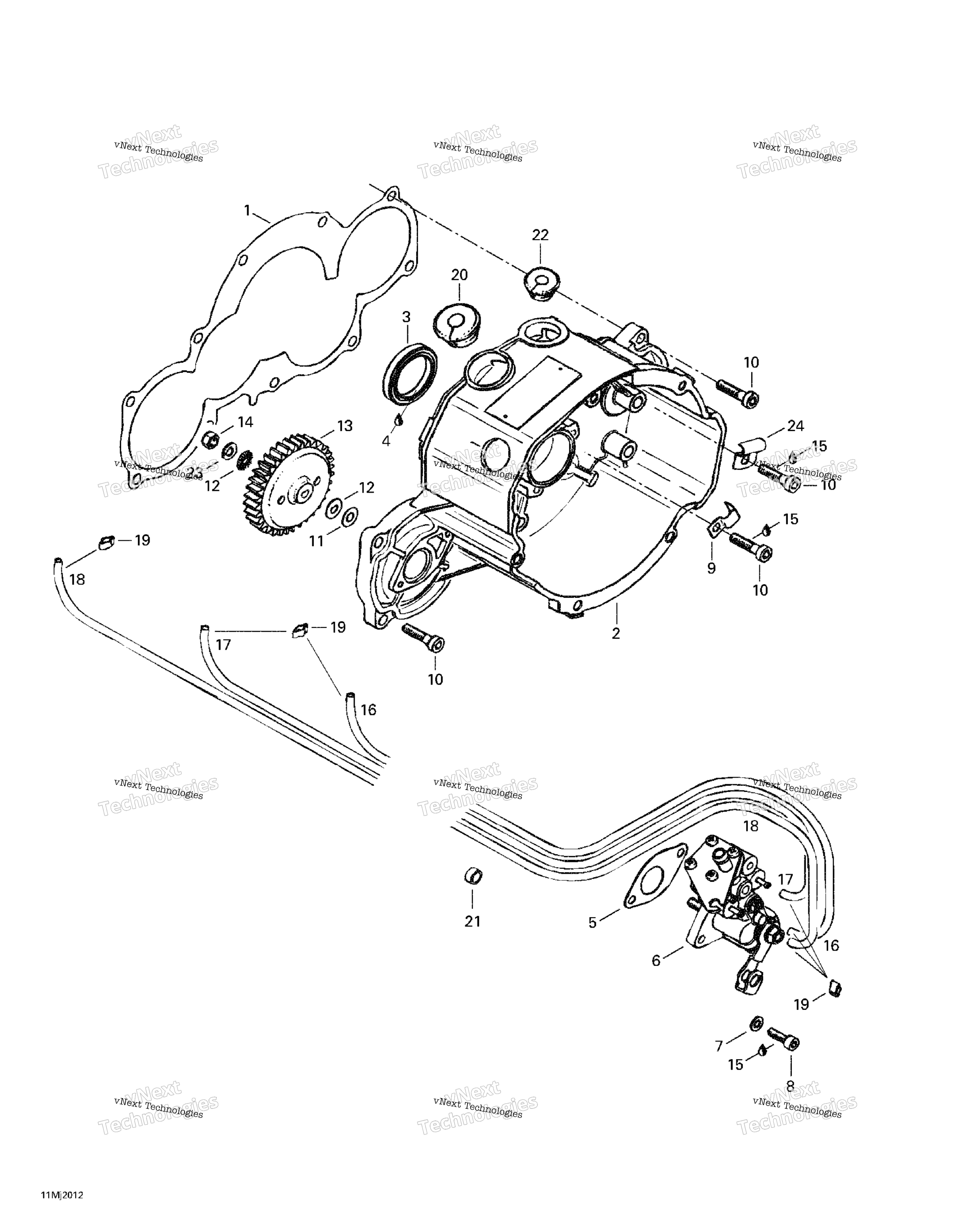 Система зажигания Housing Oil Pump (699)