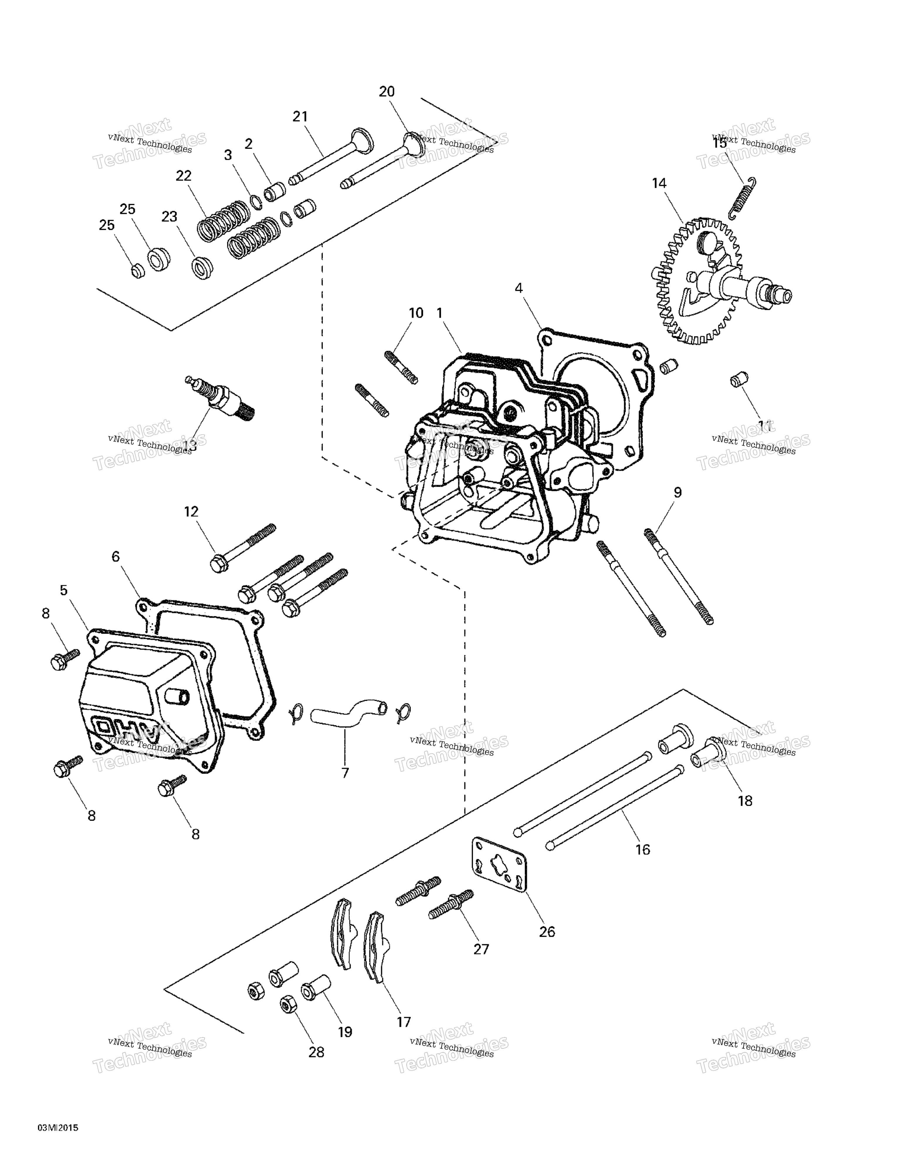 Цилиндр Head, Camshaft