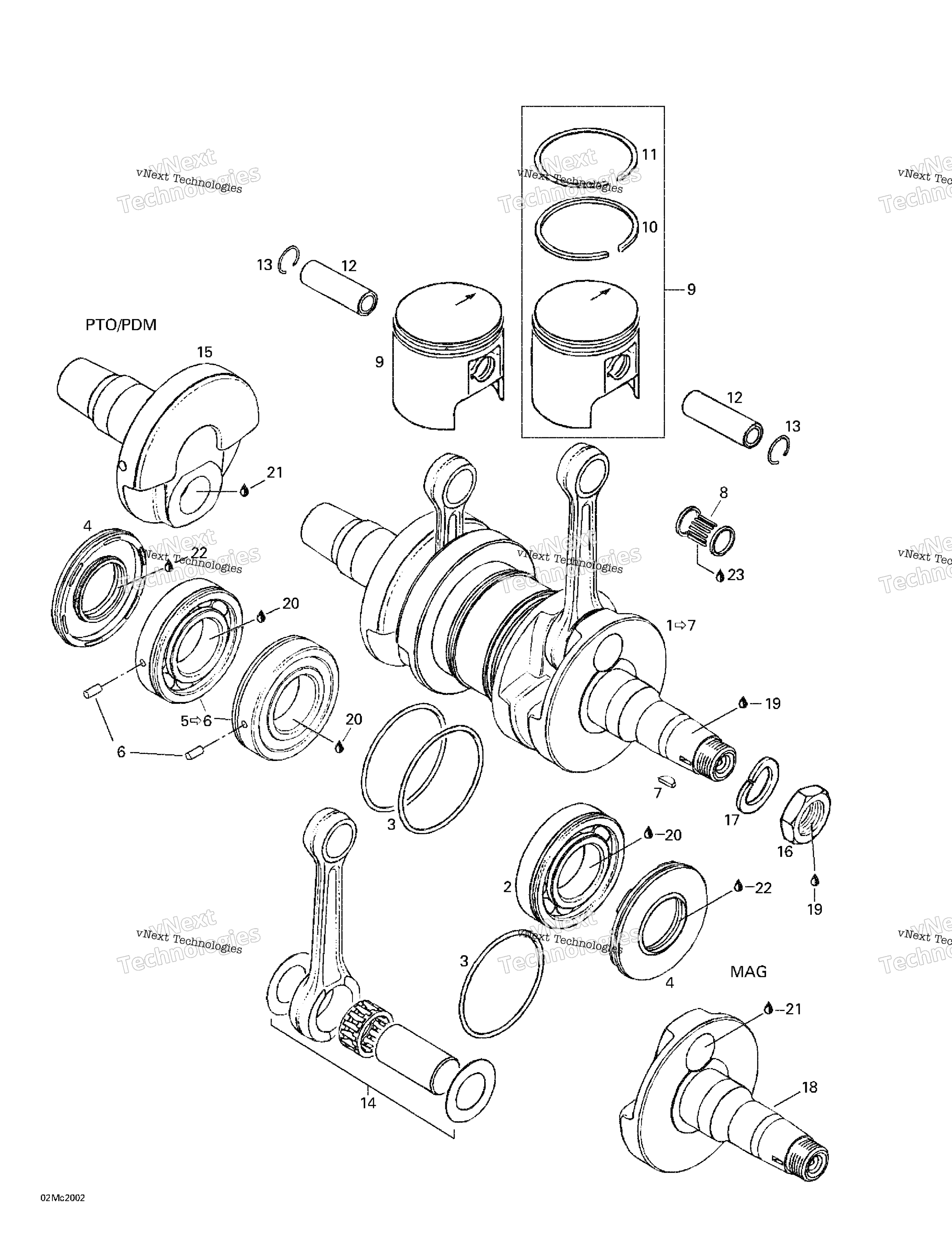 Коленчатый вал And Pistons
