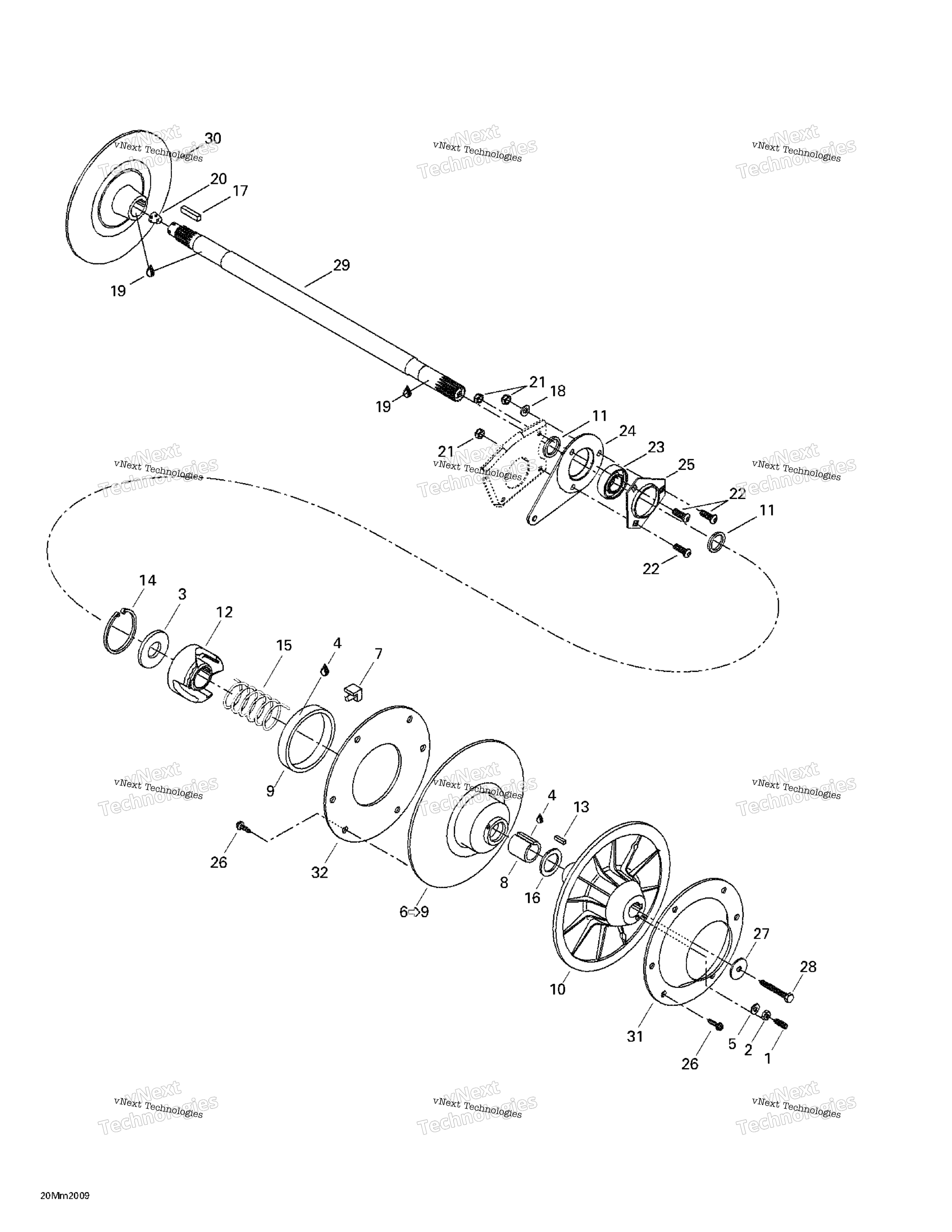 Ведомый Pulley