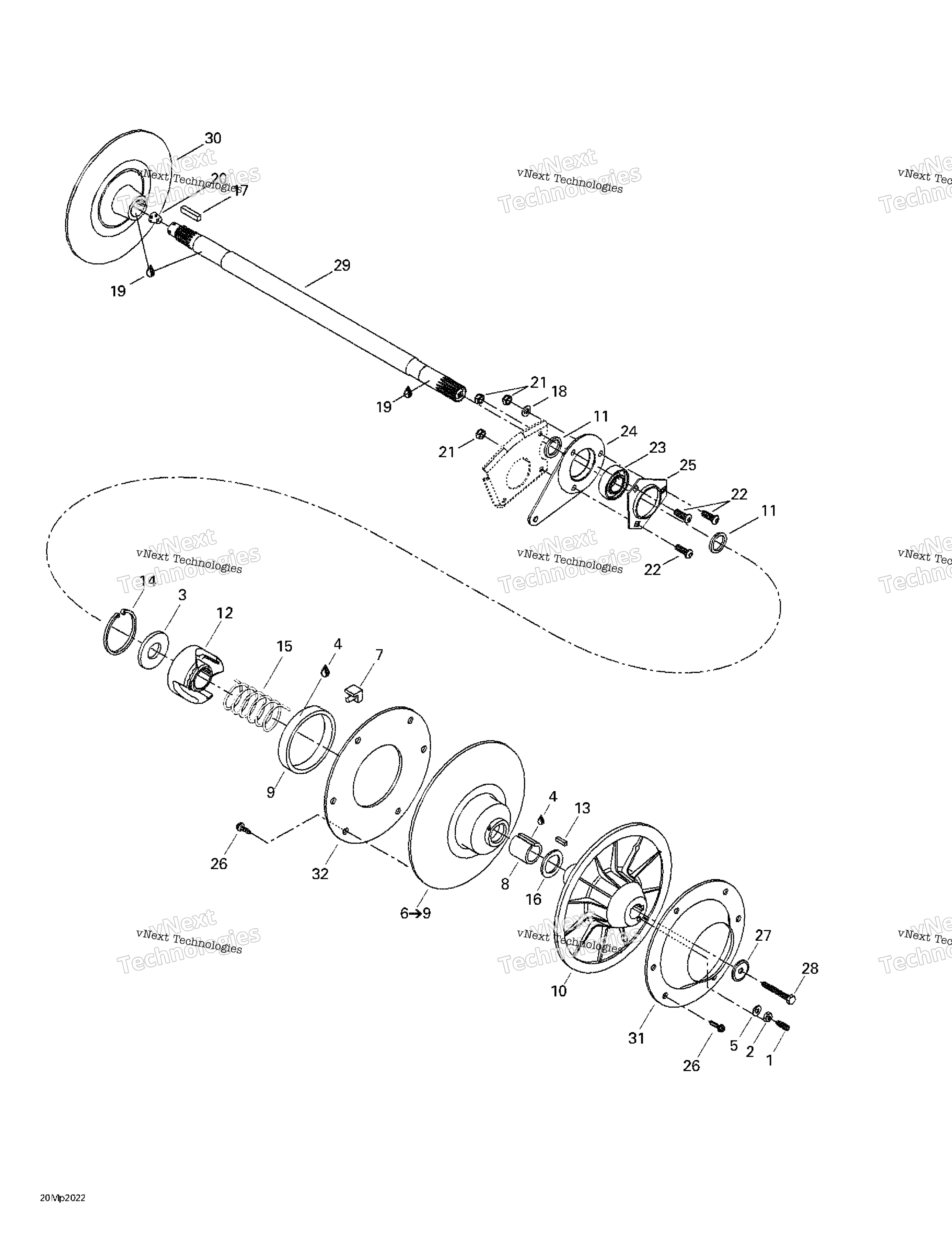 Ведомый Pulley