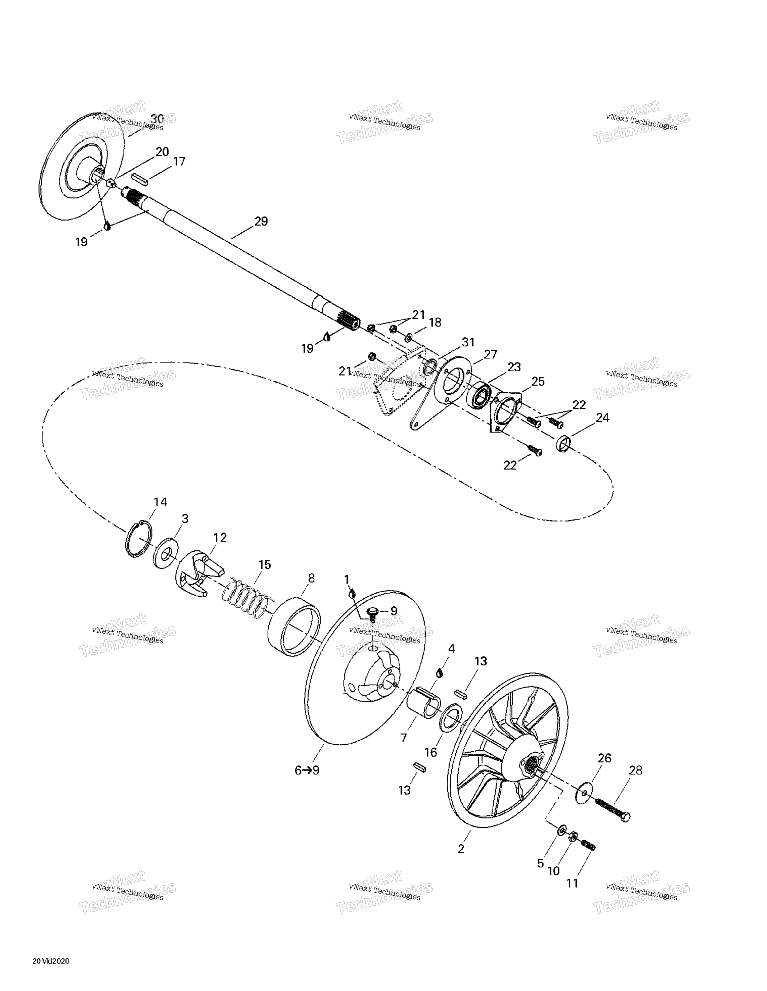 Ведомый Pulley