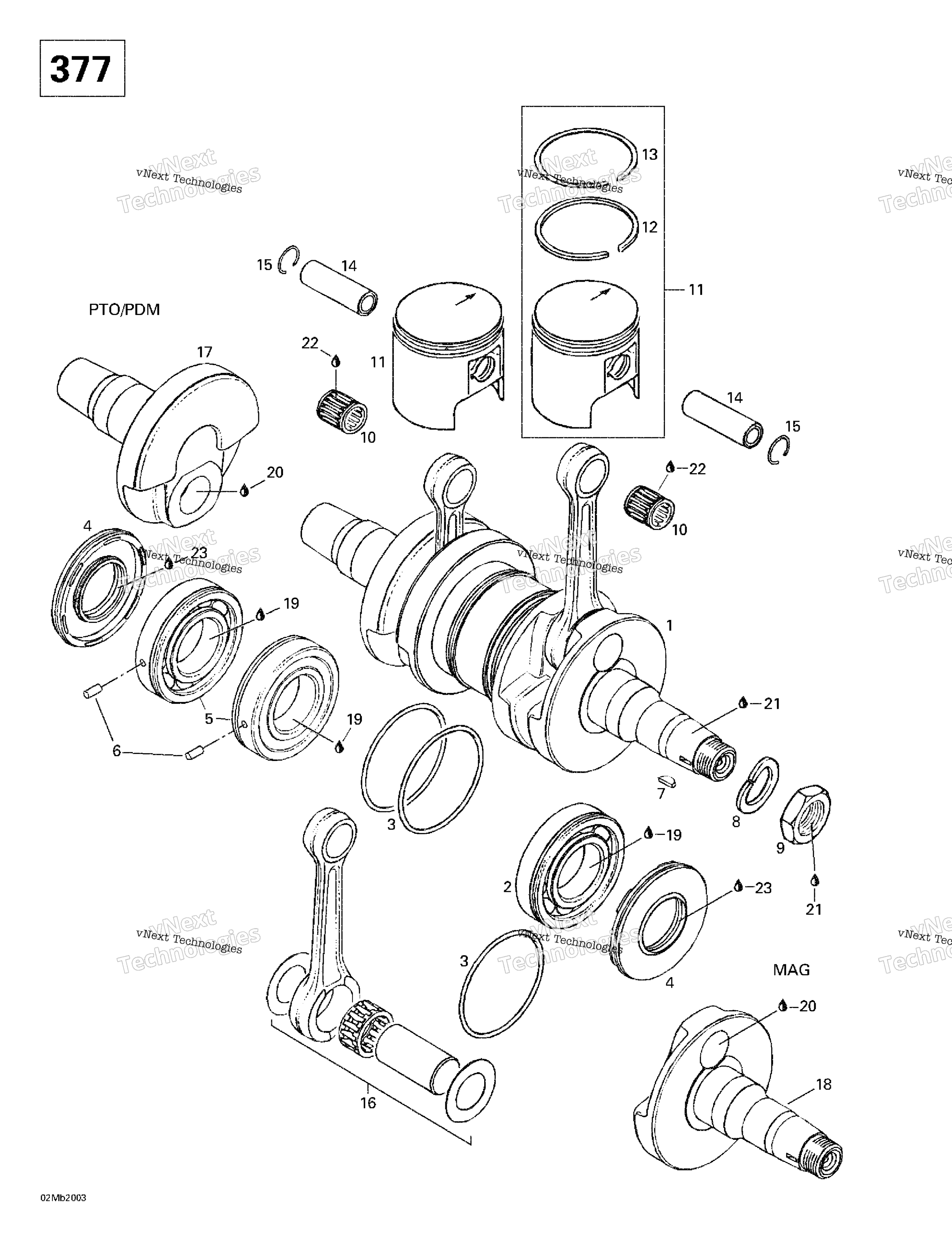 Коленчатый вал And Pistons (377)