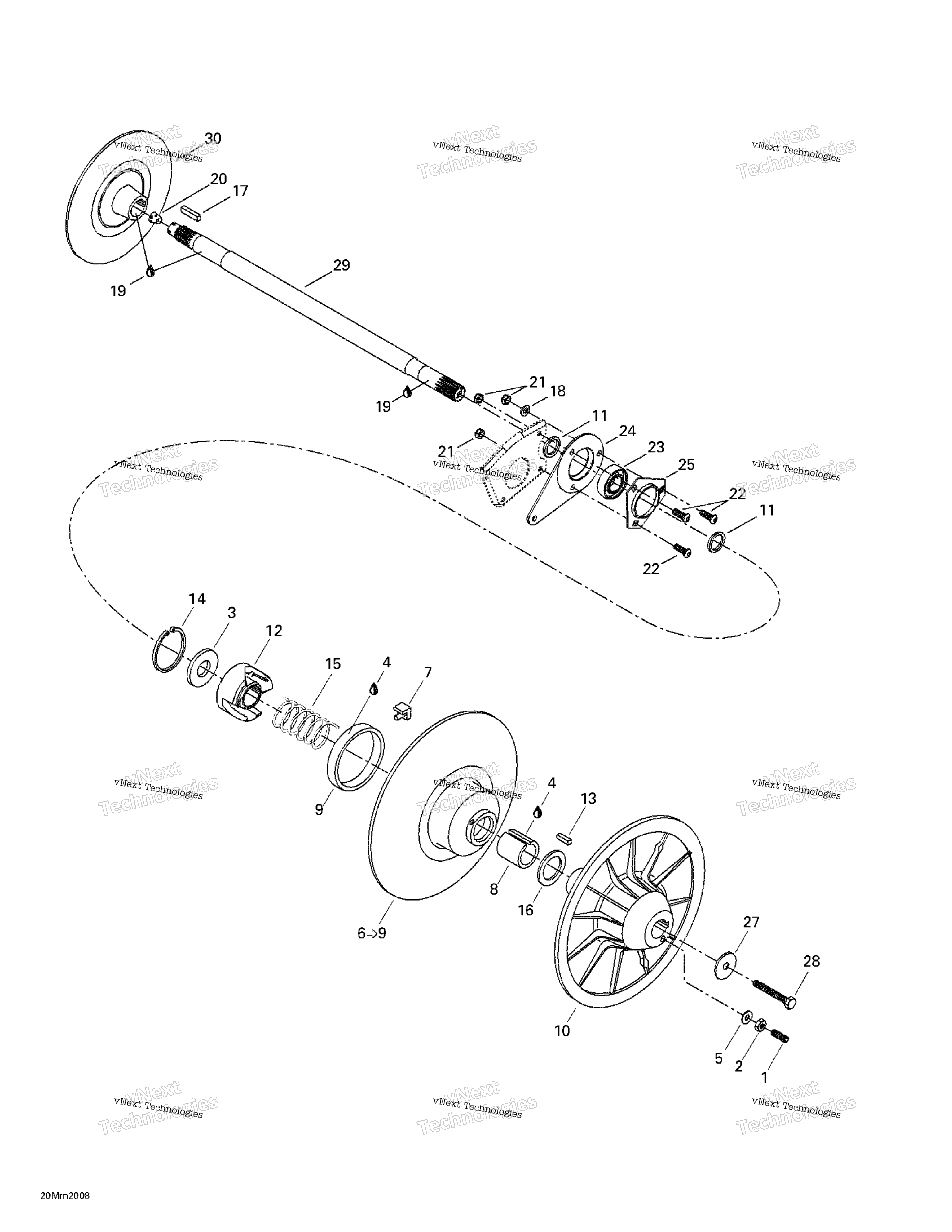 Ведомый Pulley