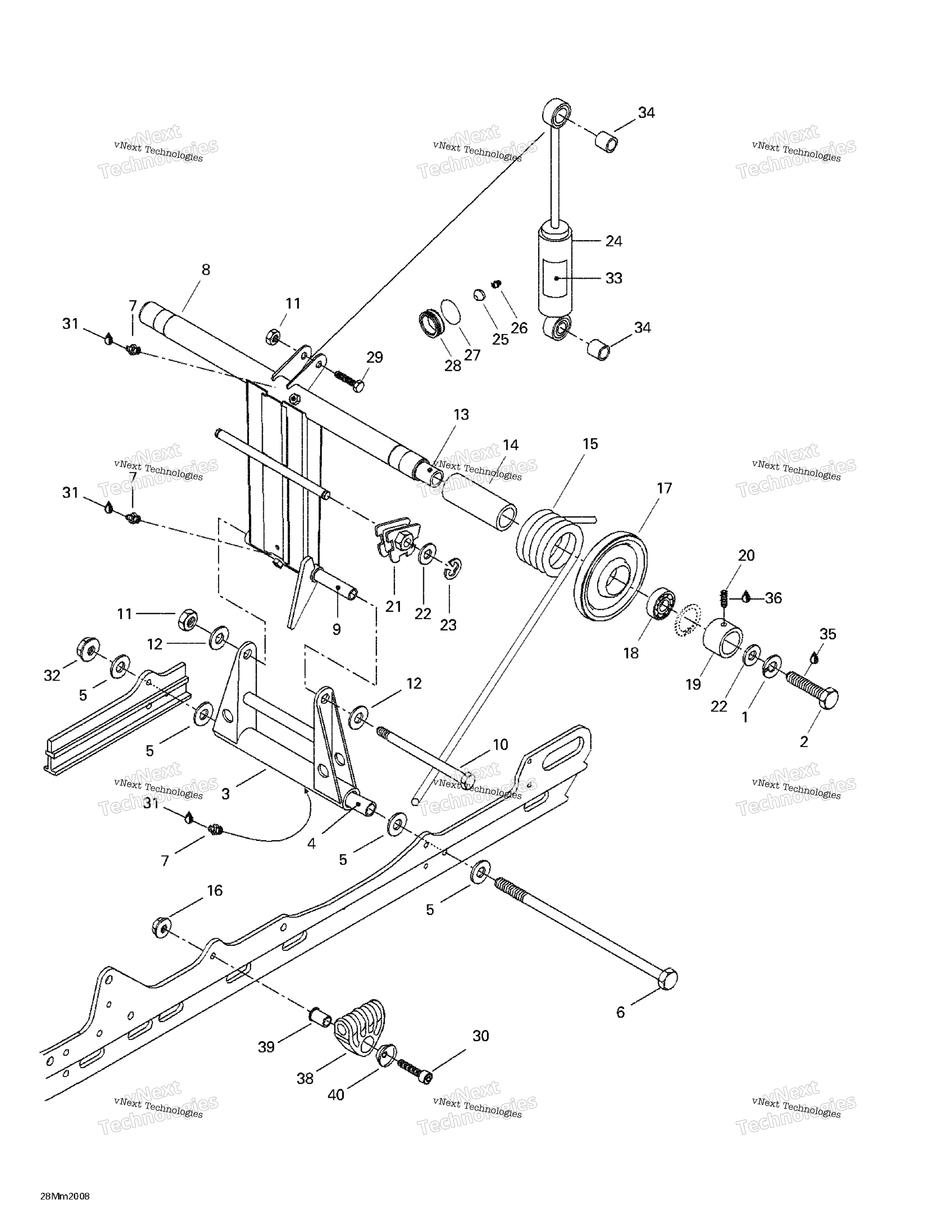 задний Arm, задний подвеска