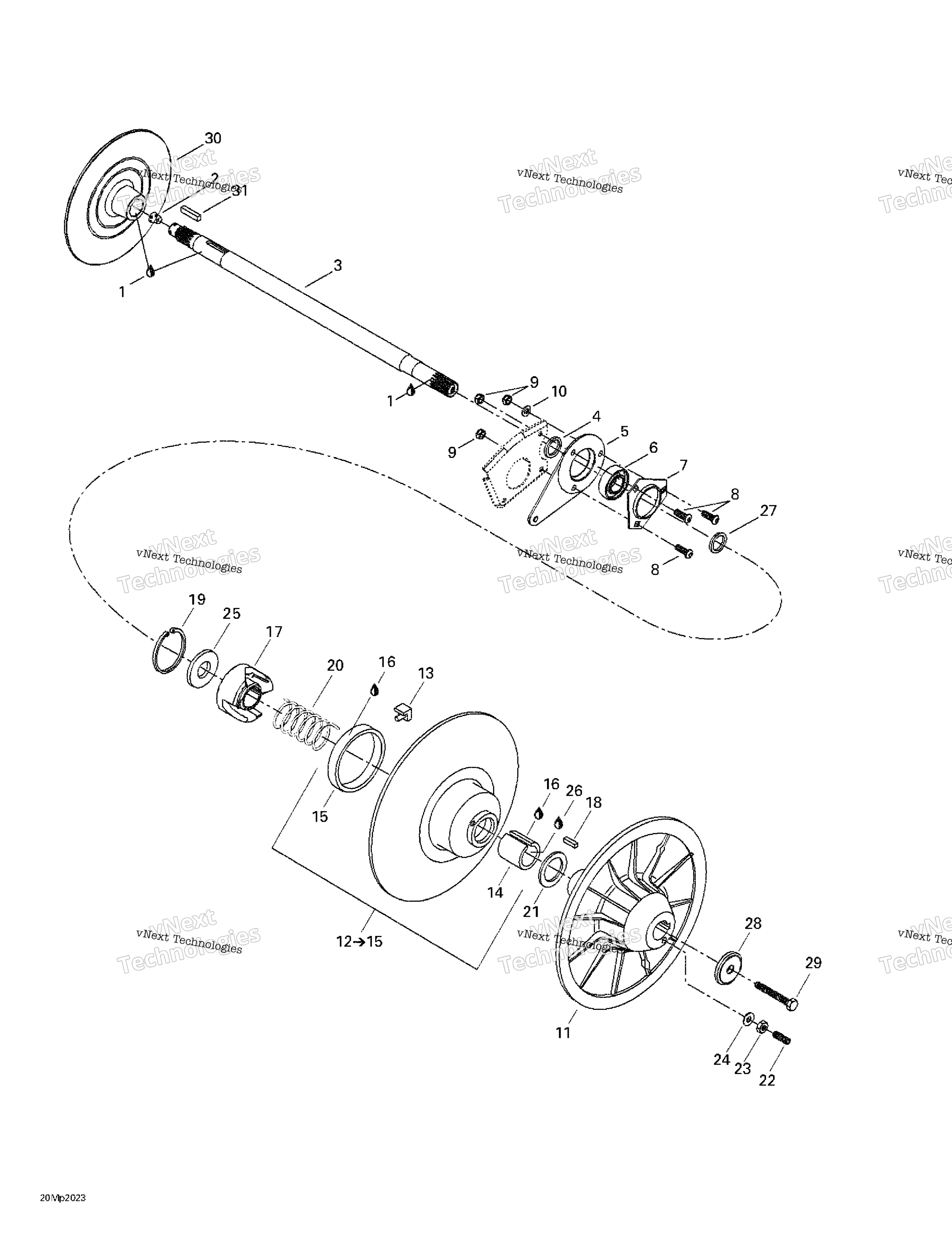 Ведомый Pulley