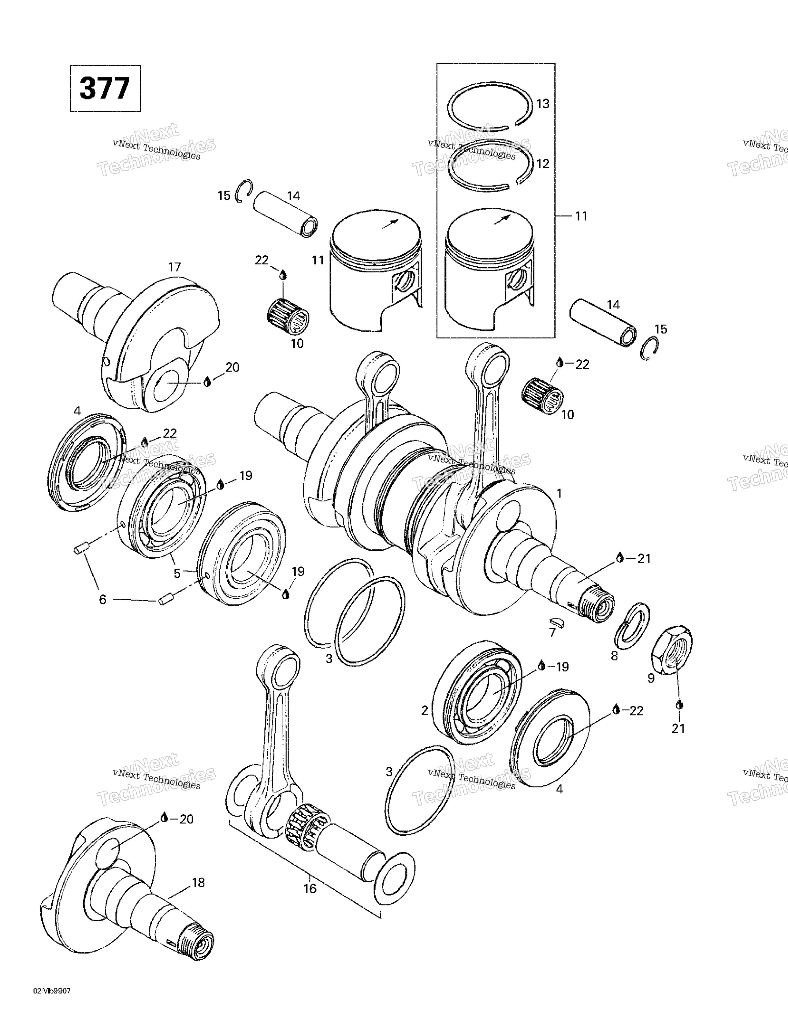 Коленчатый вал And Pistons (377)