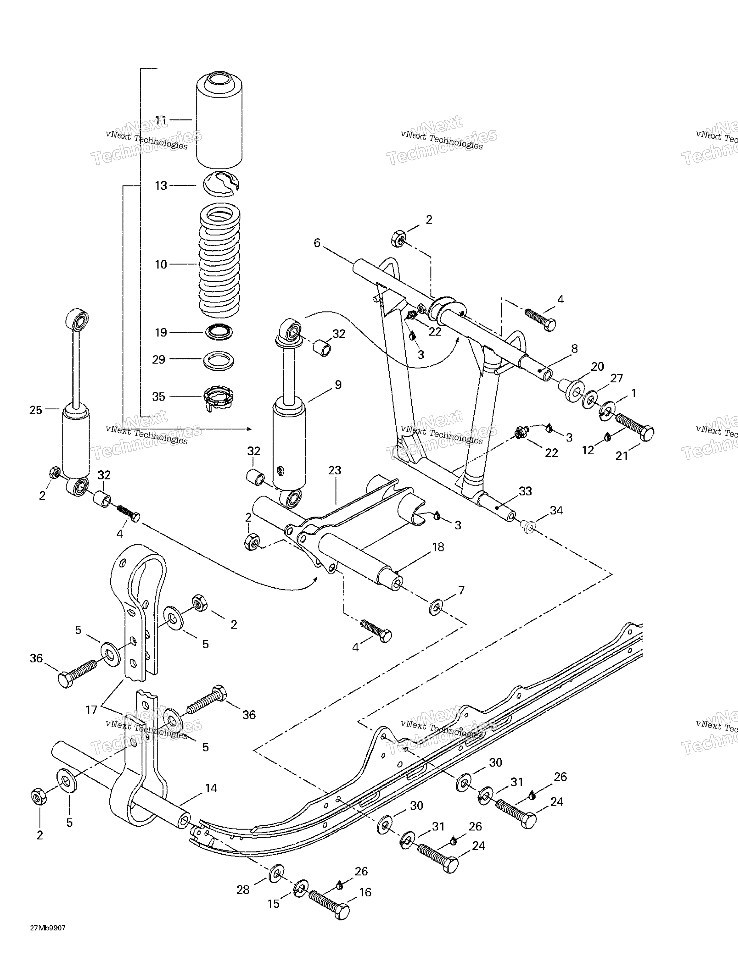 Передняя часть Arm, Rear Suspension