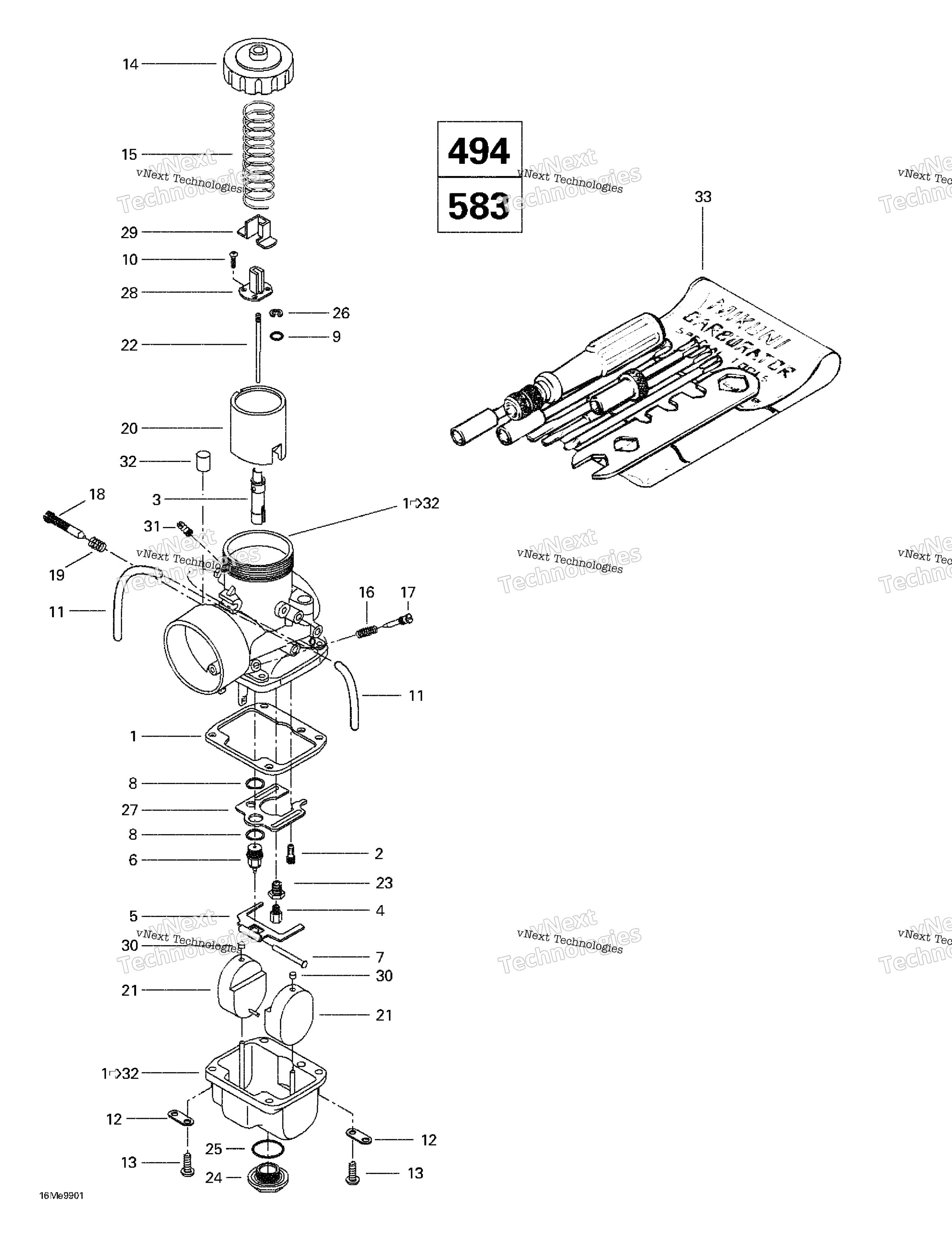 Carburetors 494 583