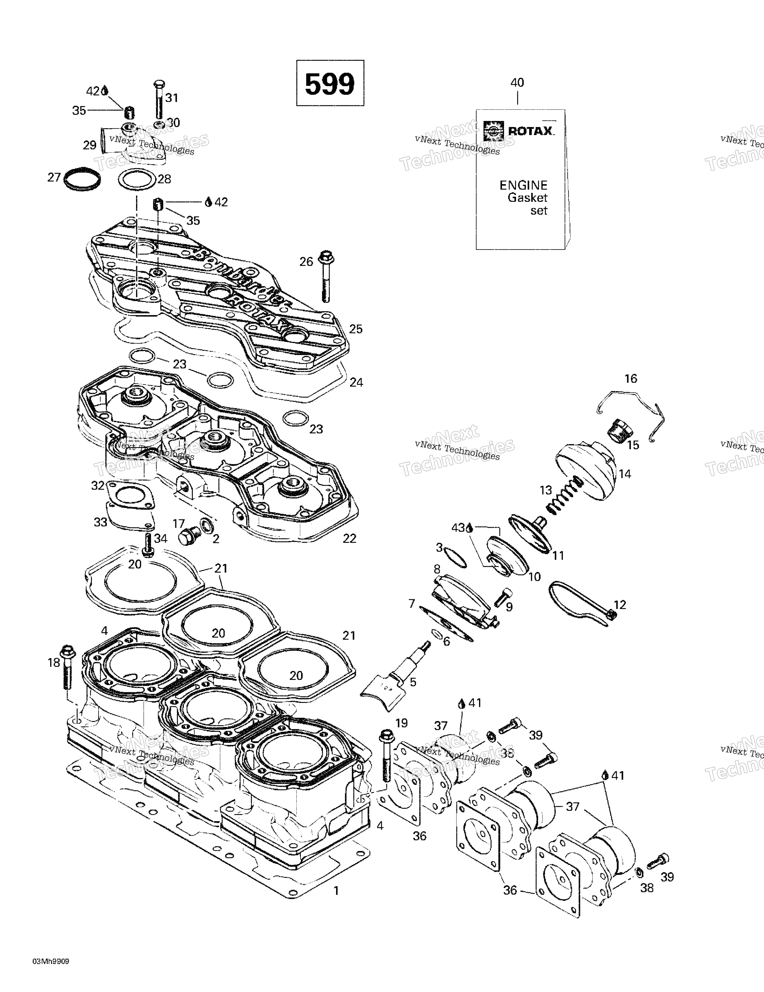 Cylinder, выхлоп коллектор (599)