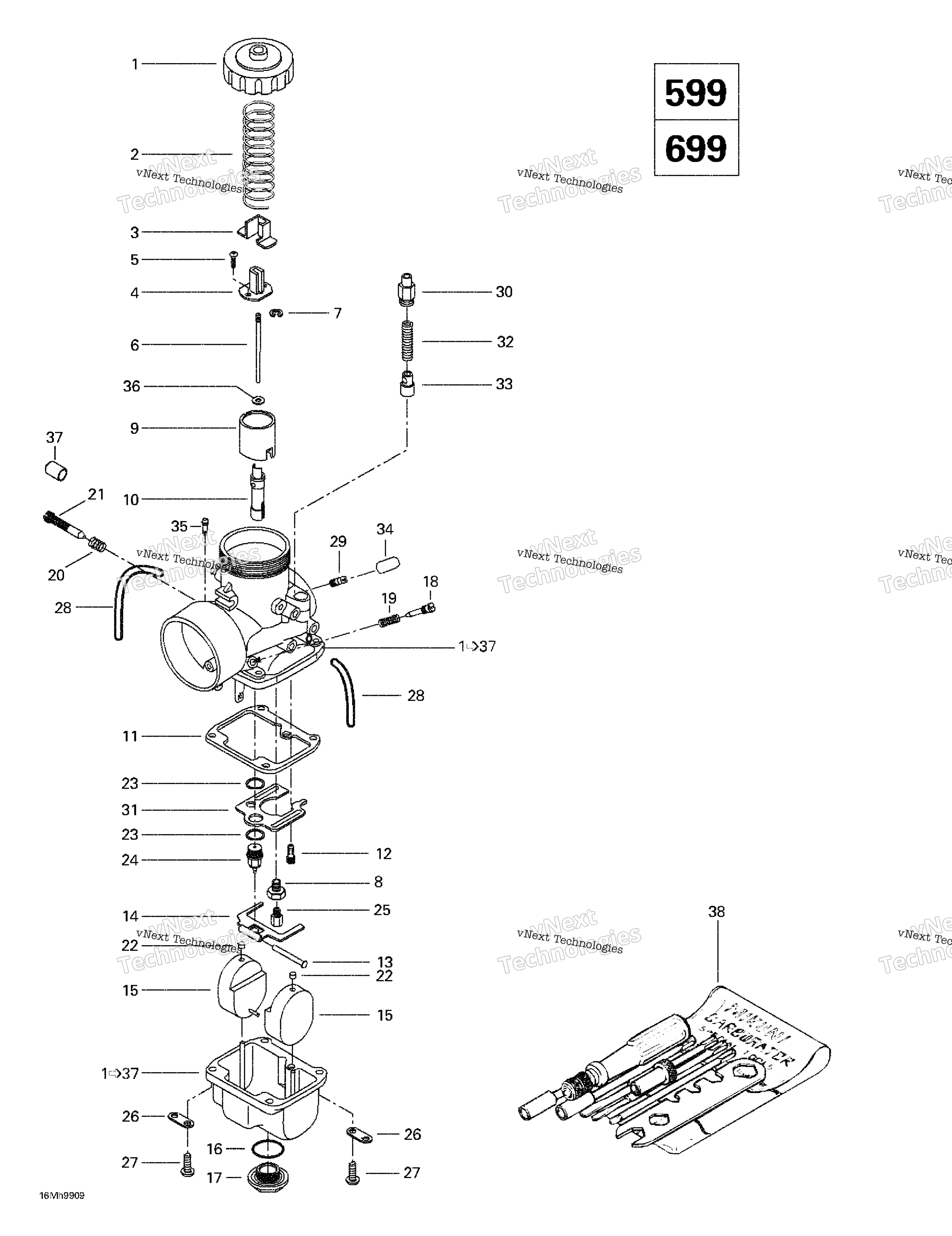 Carburetors 599 699