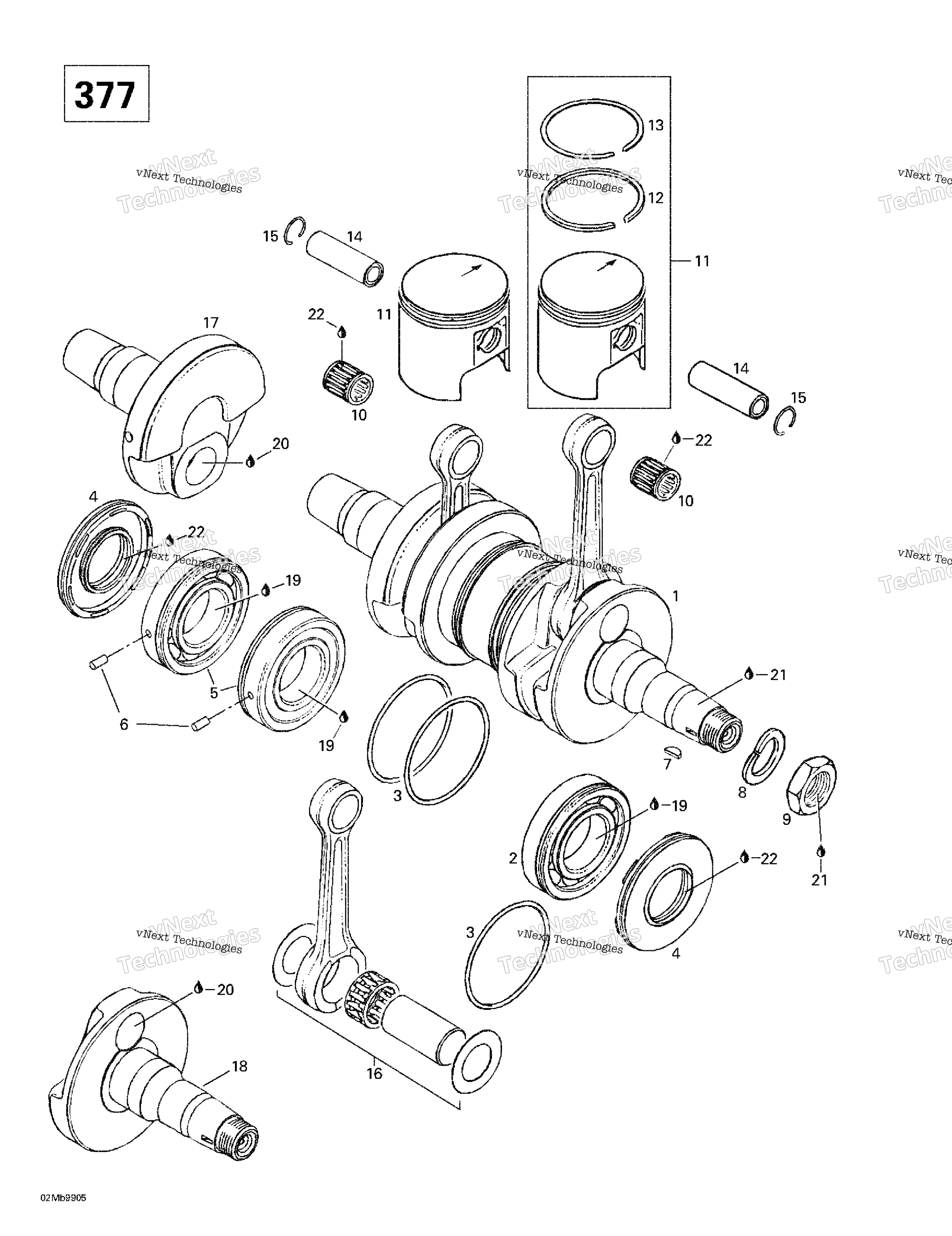 Коленчатый вал And Pistons (377)