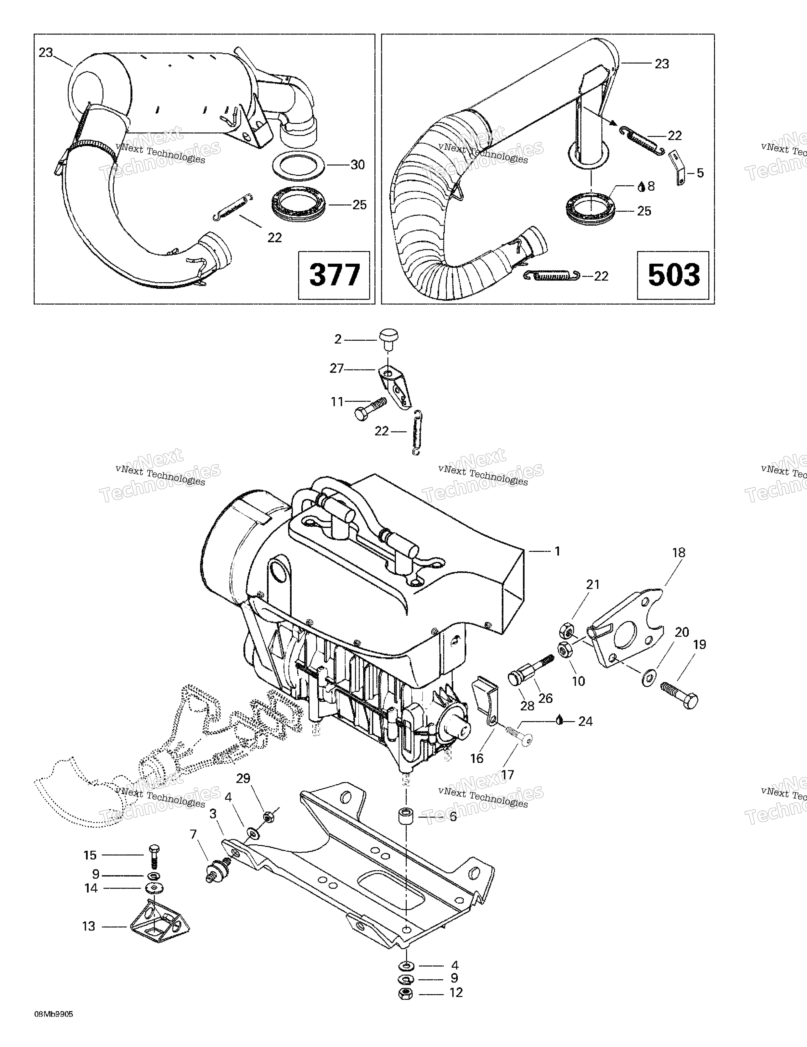Двигатель Support And Muffler