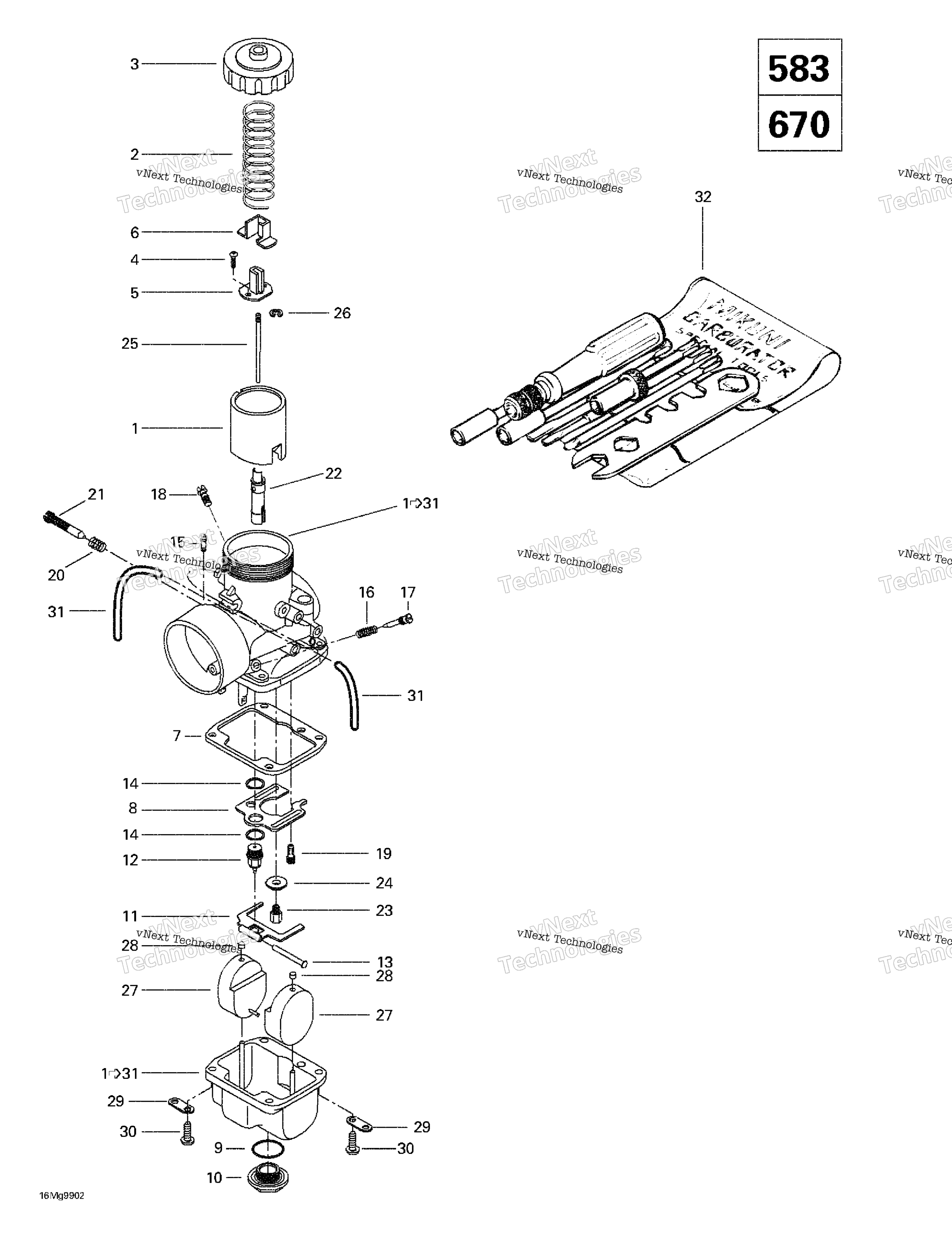 Carburetors 583 670