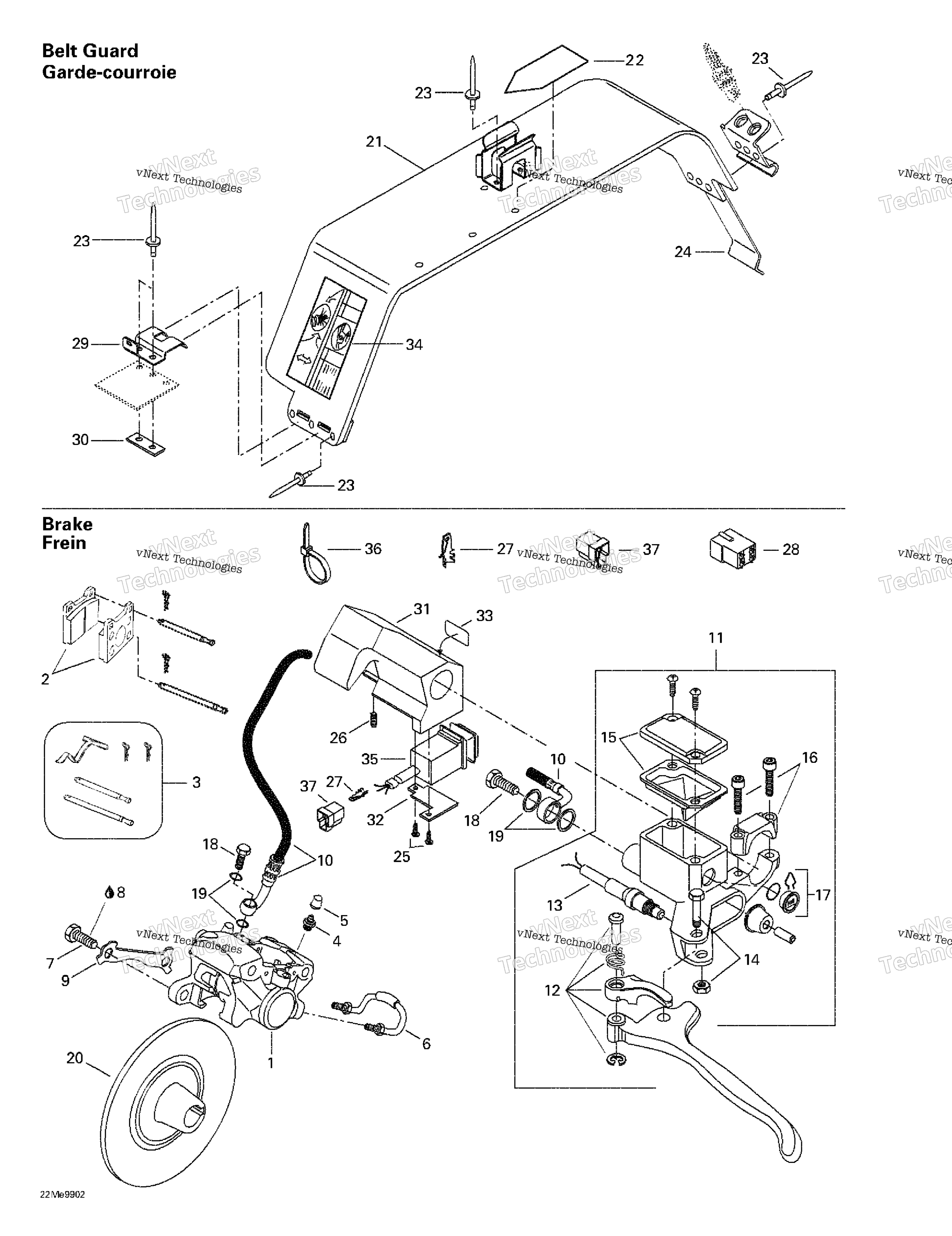 Hydraulic тормоз и Belt защита
