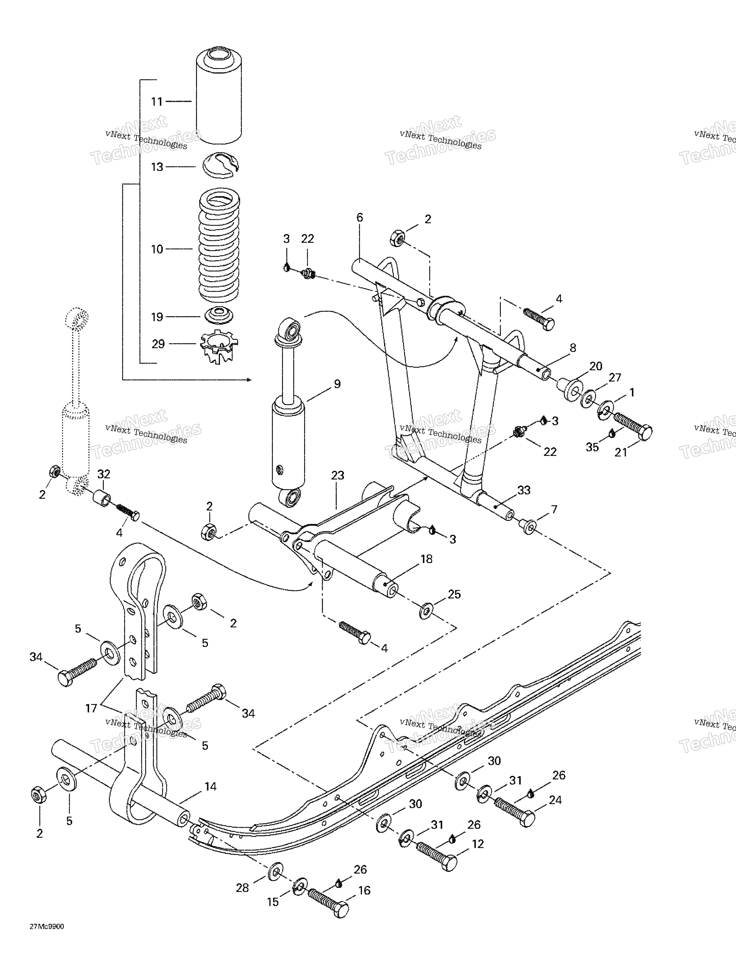 Передняя часть Arm, Rear Suspension
