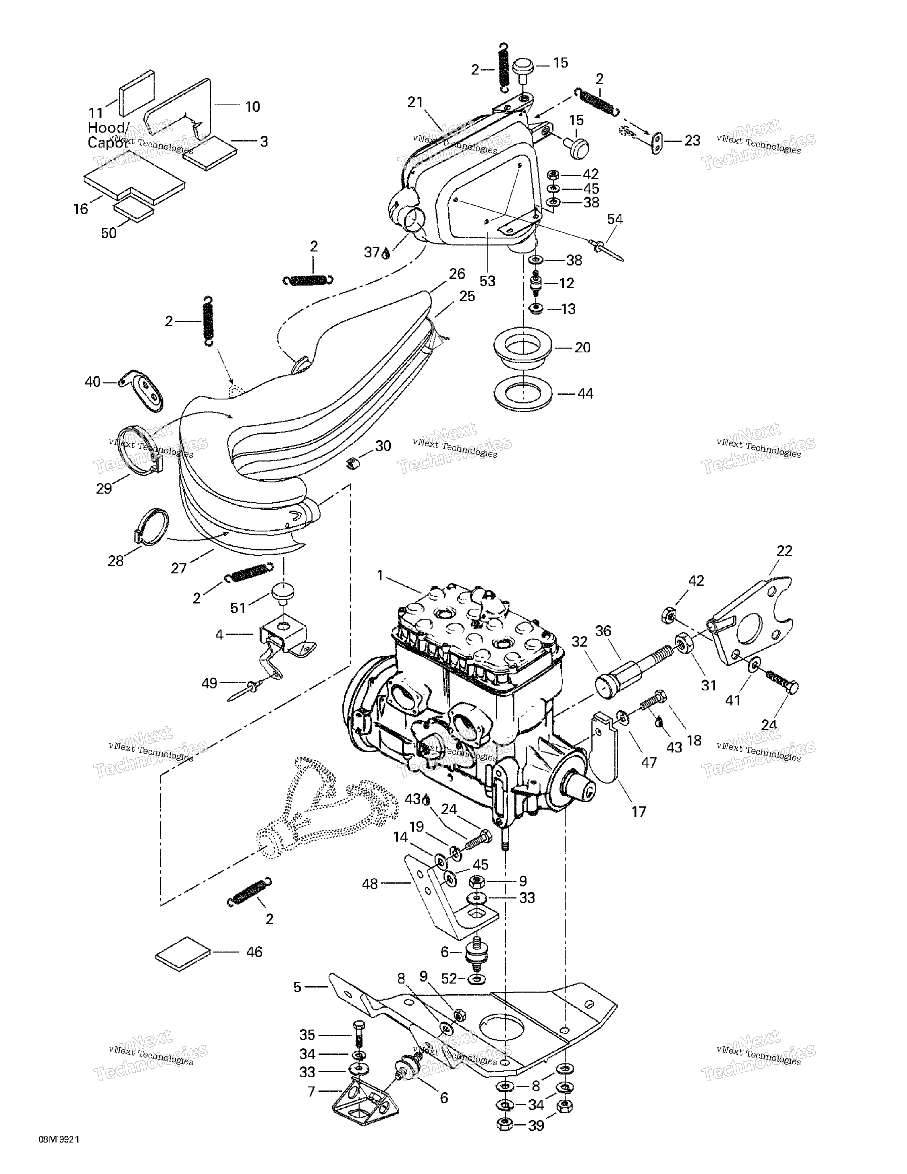 Двигатель Support And Muffler