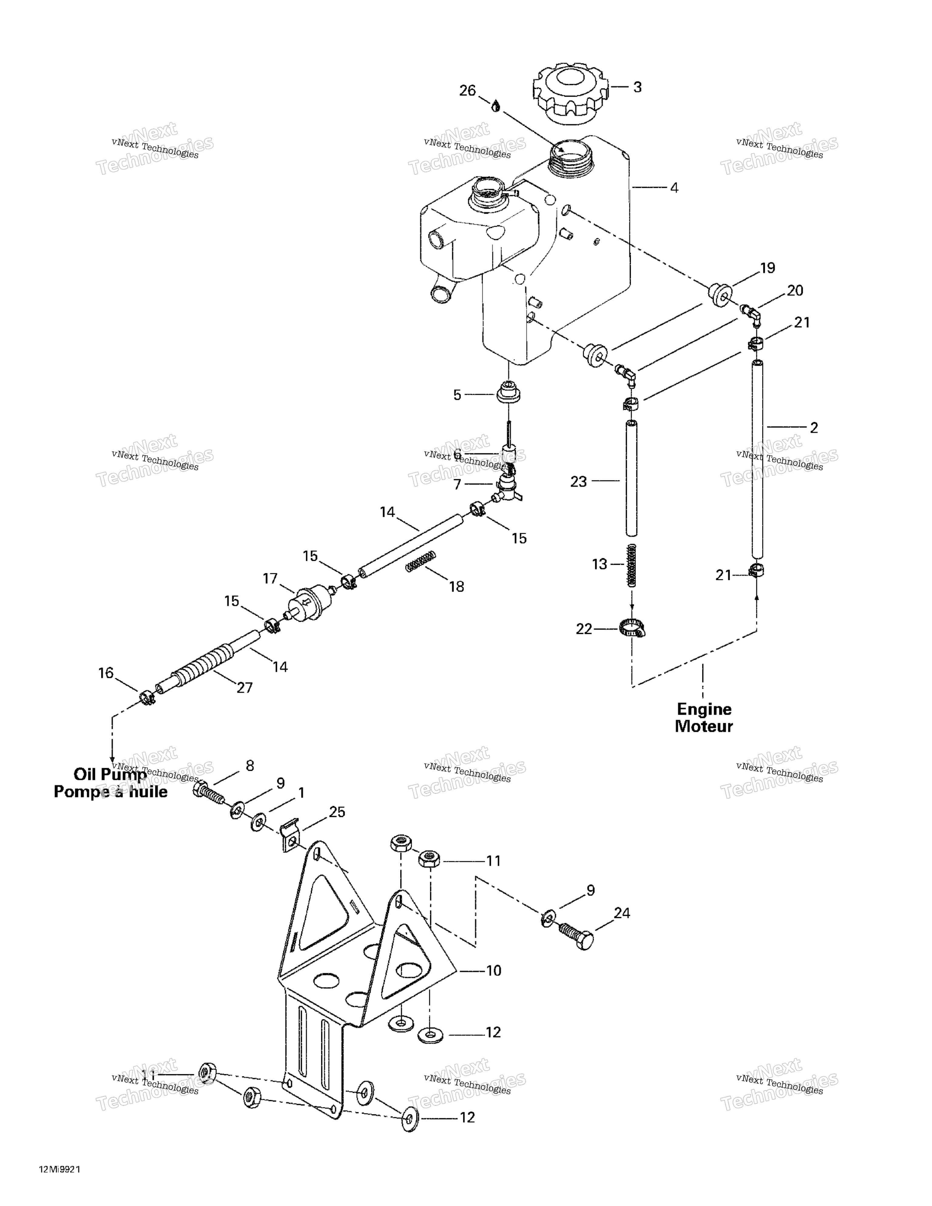 масляный Tank And Support