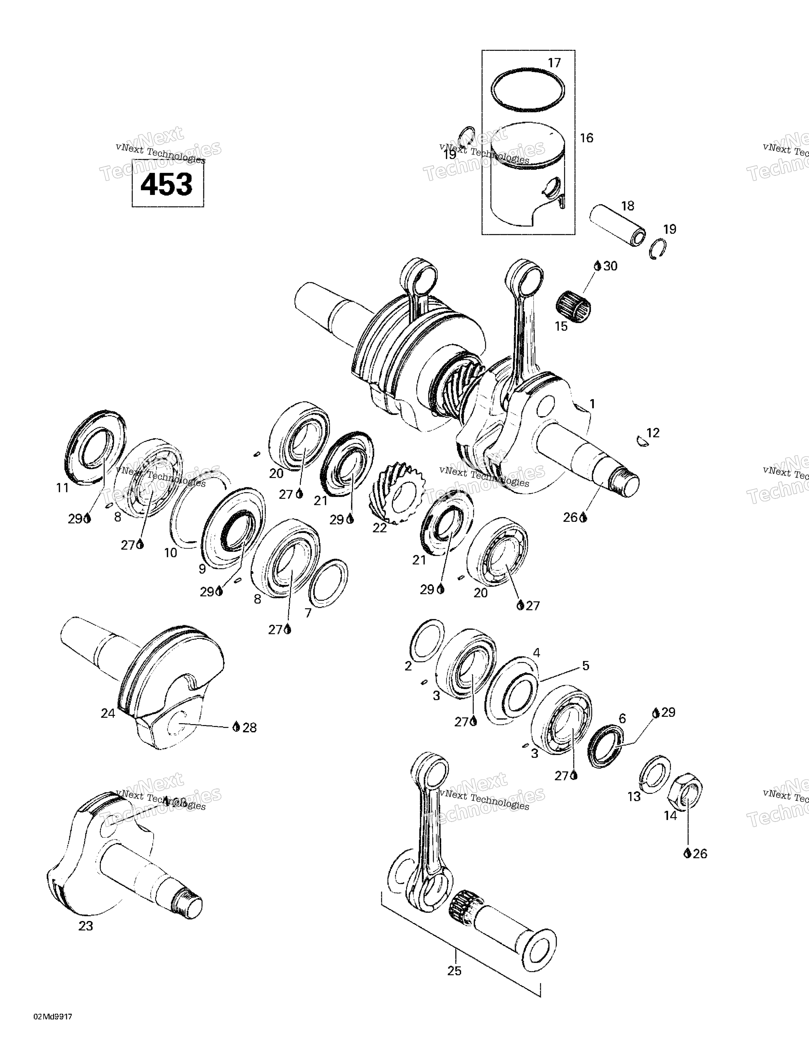 Коленчатый вал And Pistons (453)