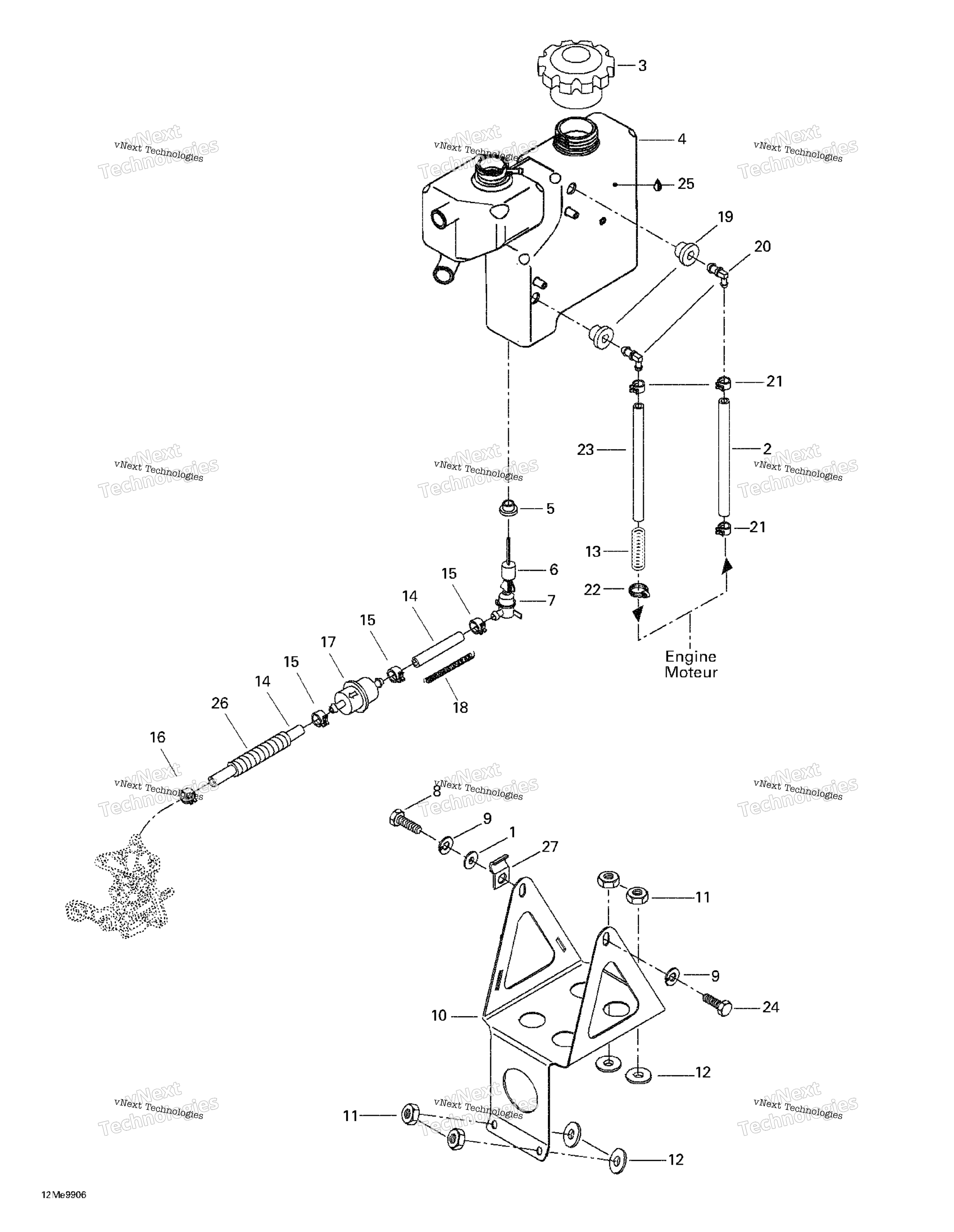 масляный Tank And Support