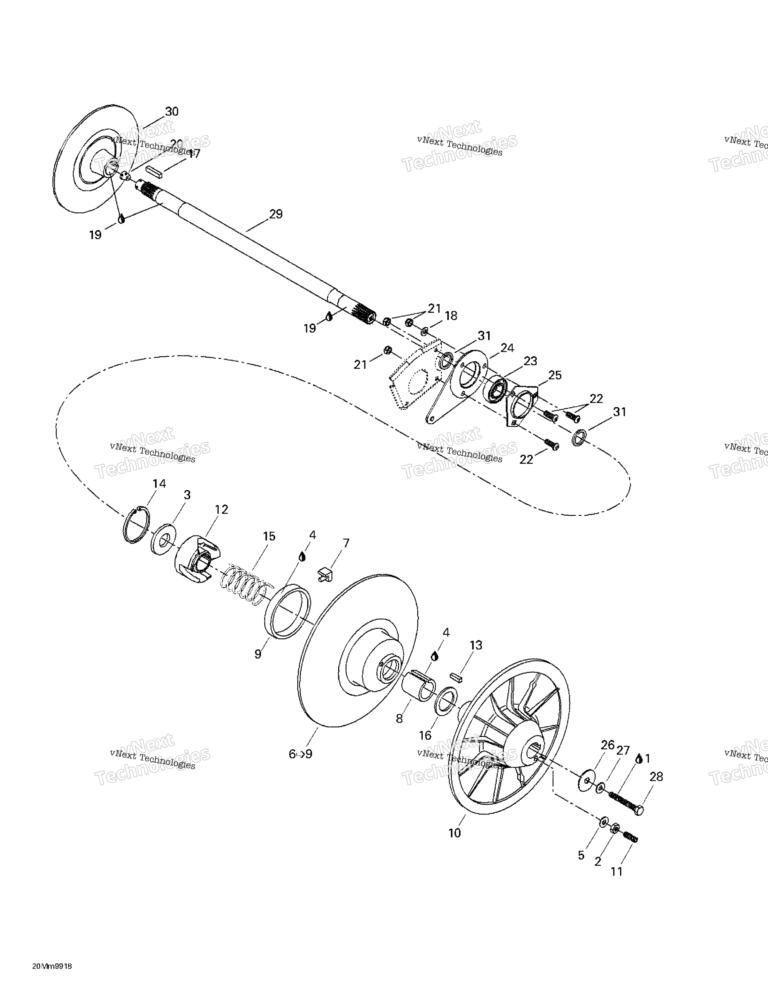 Ведомый Pulley