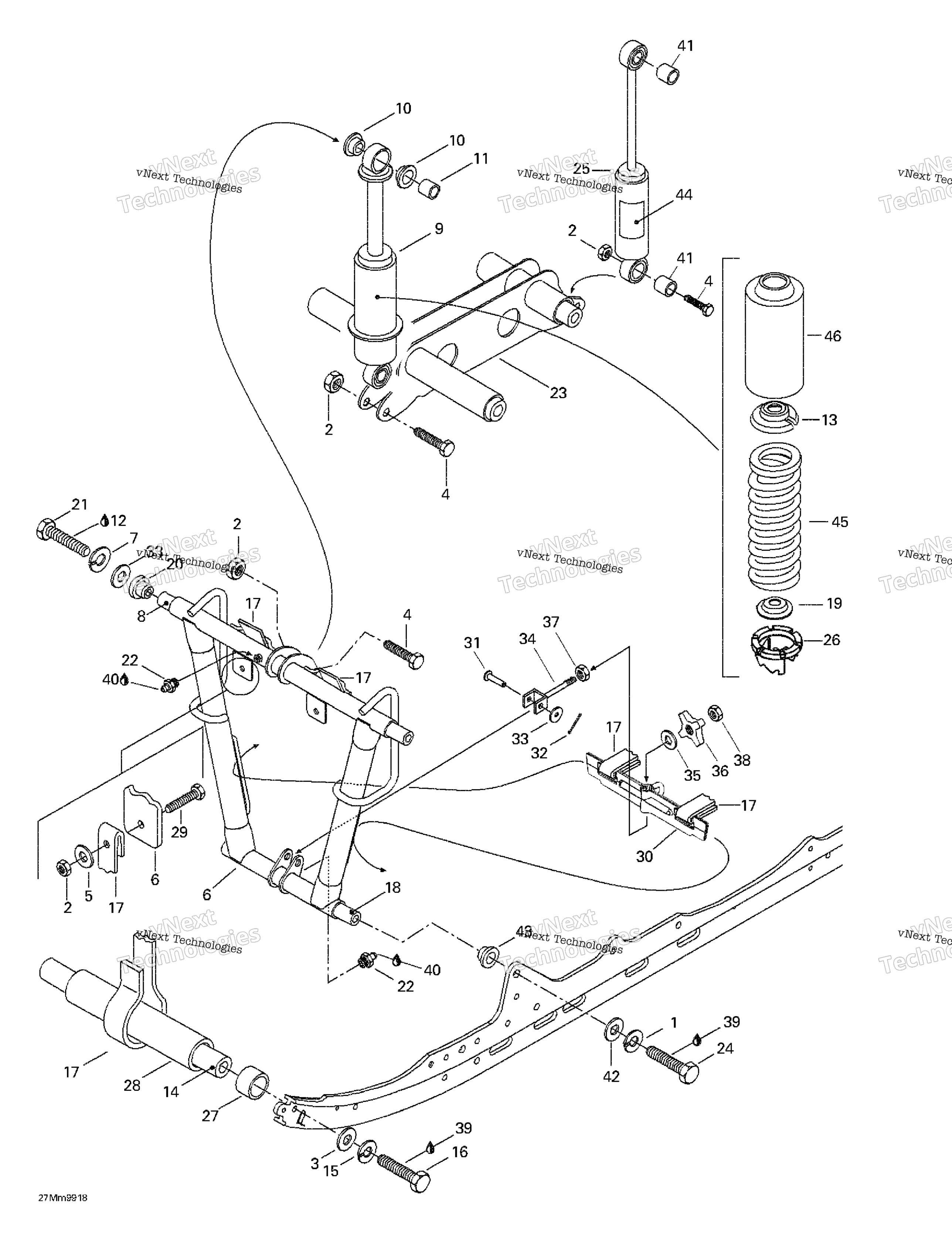Передняя часть Arm, Rear Suspension