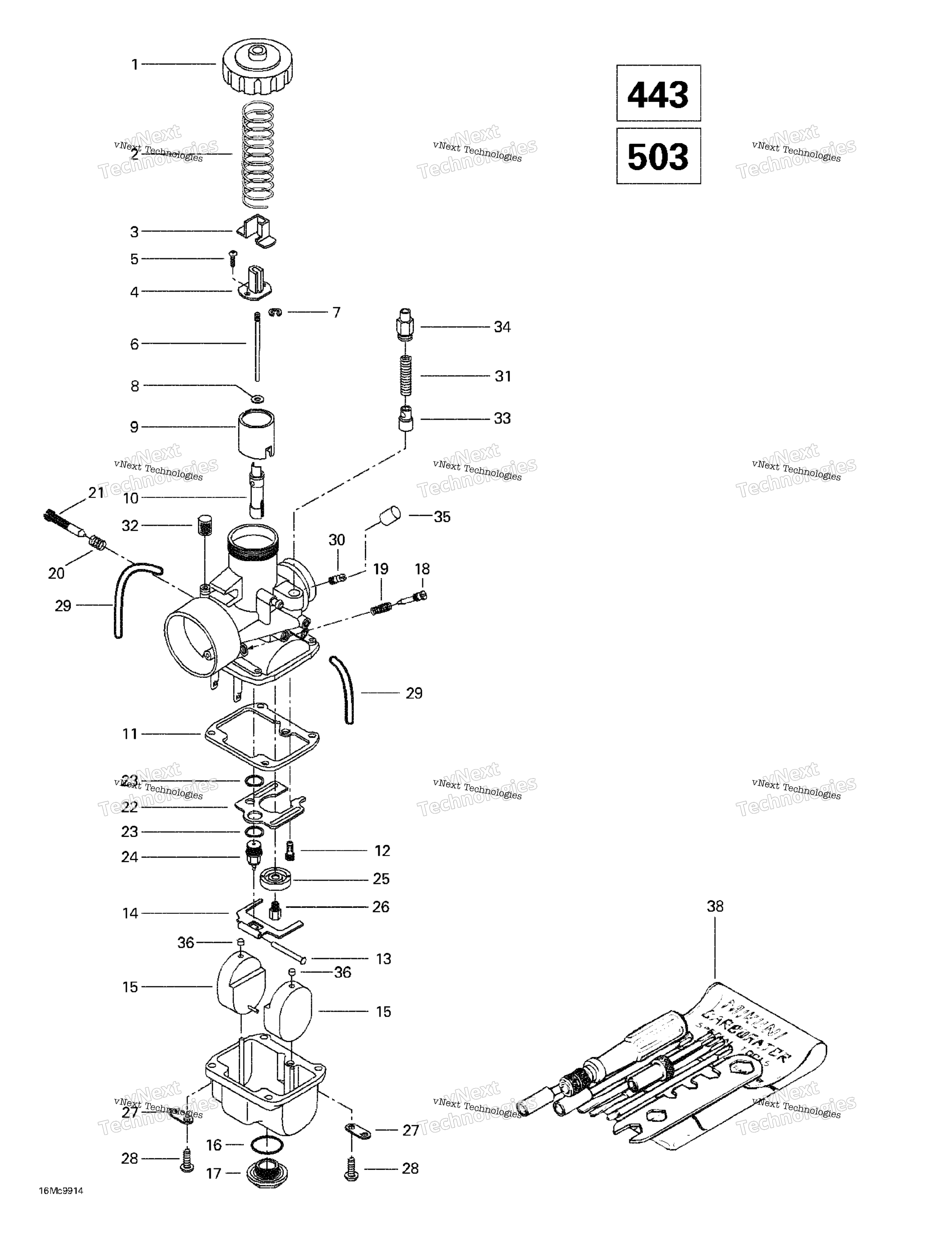 Carburetors 443 503