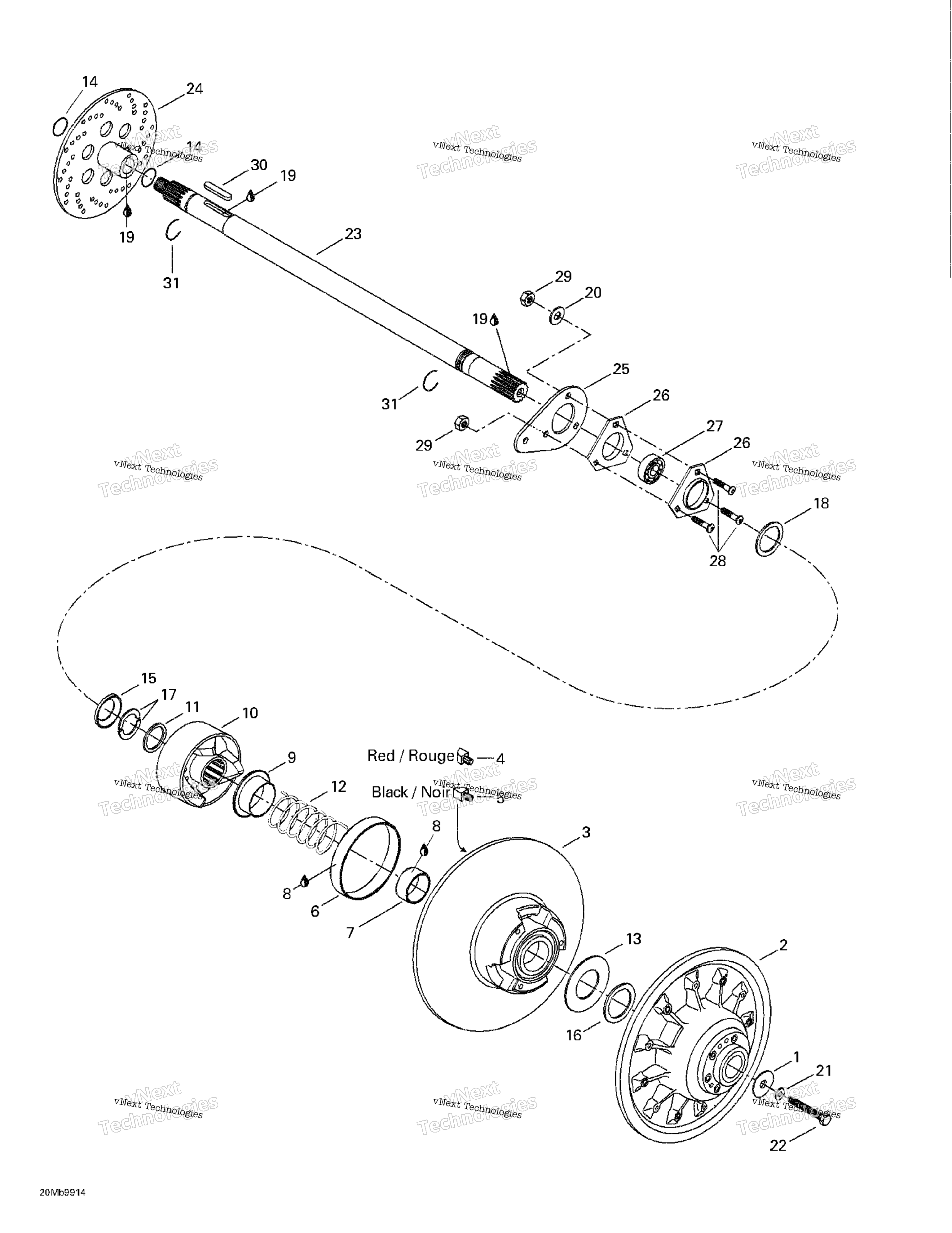 Ведомый Pulley