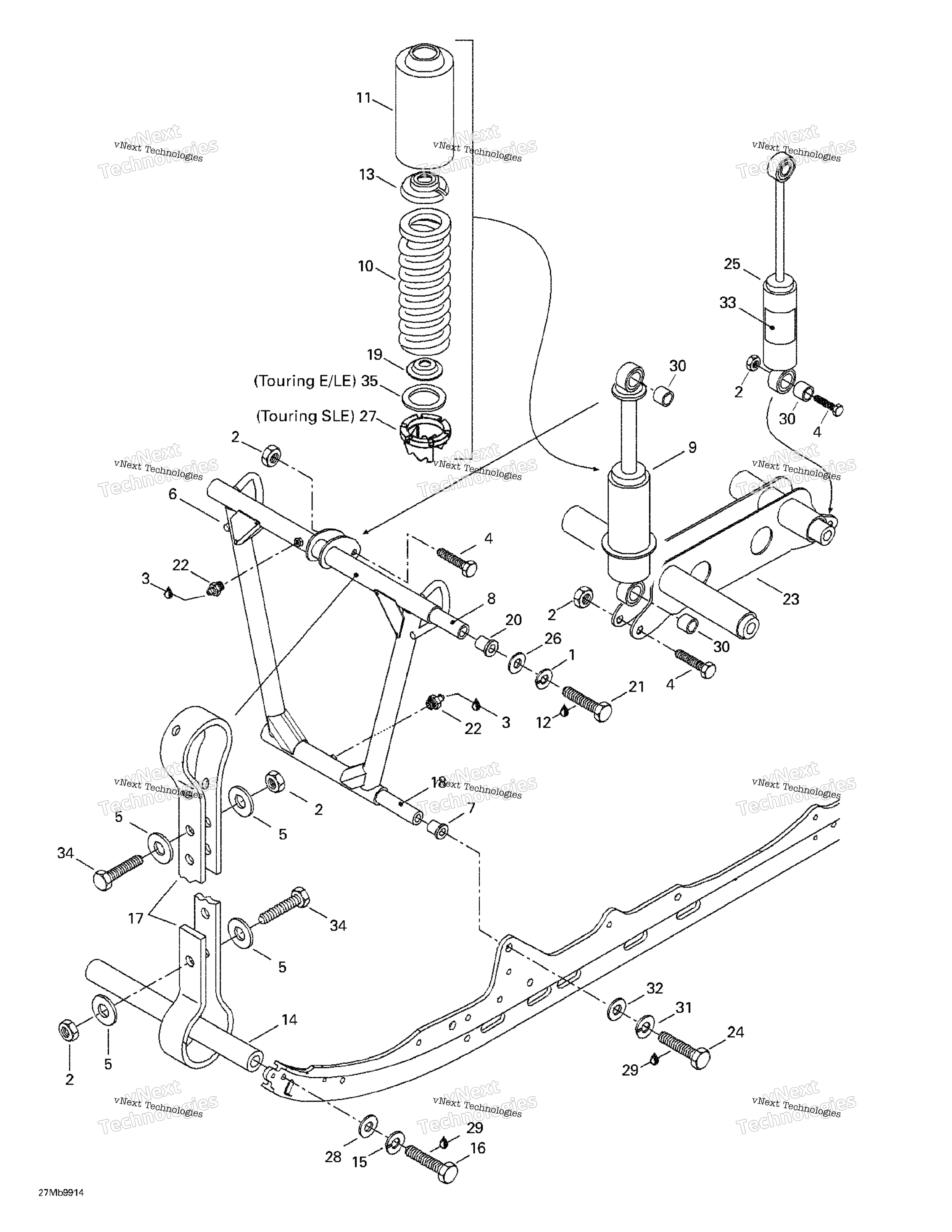 Передняя часть Arm, Rear Suspension
