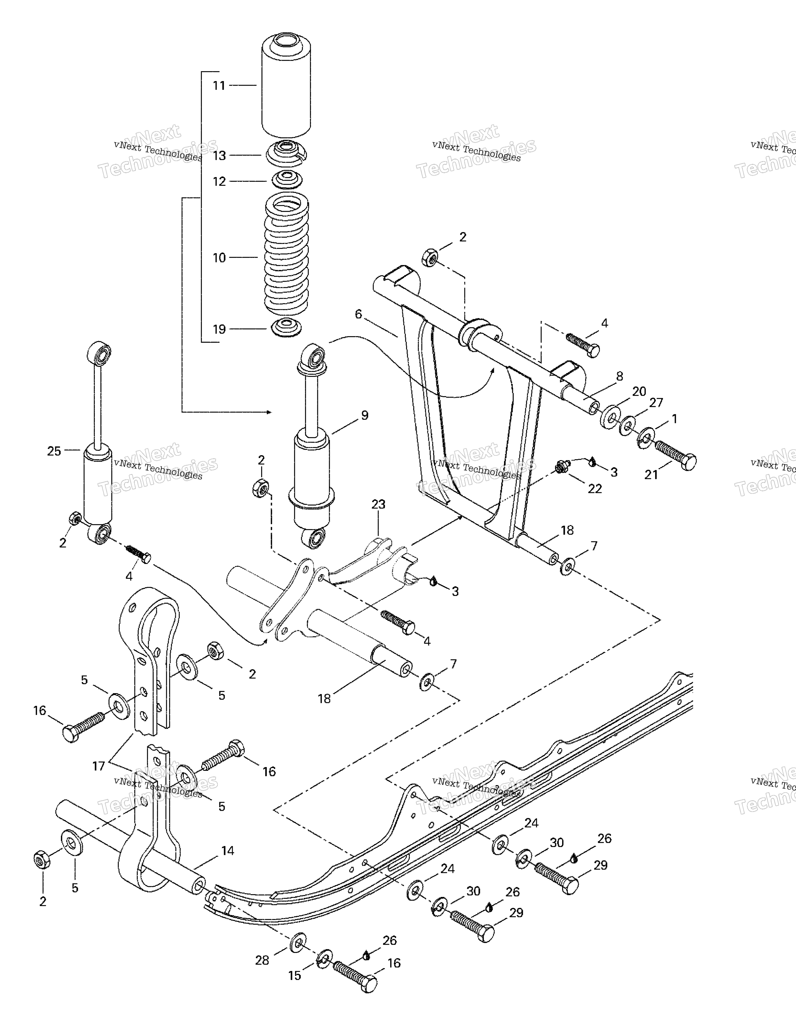Передняя часть Arm, Rear Suspension