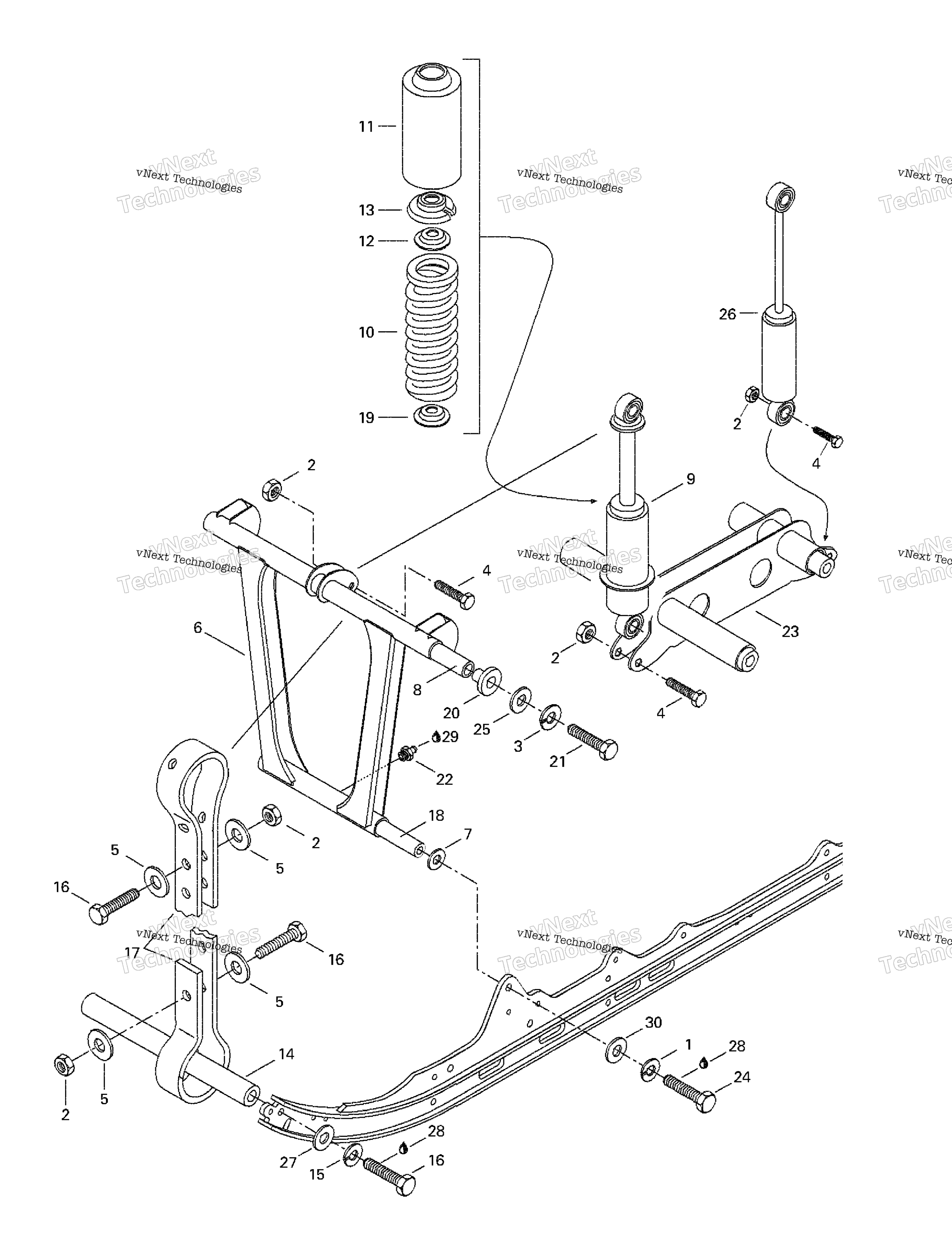 Передняя часть Arm, Rear Suspension