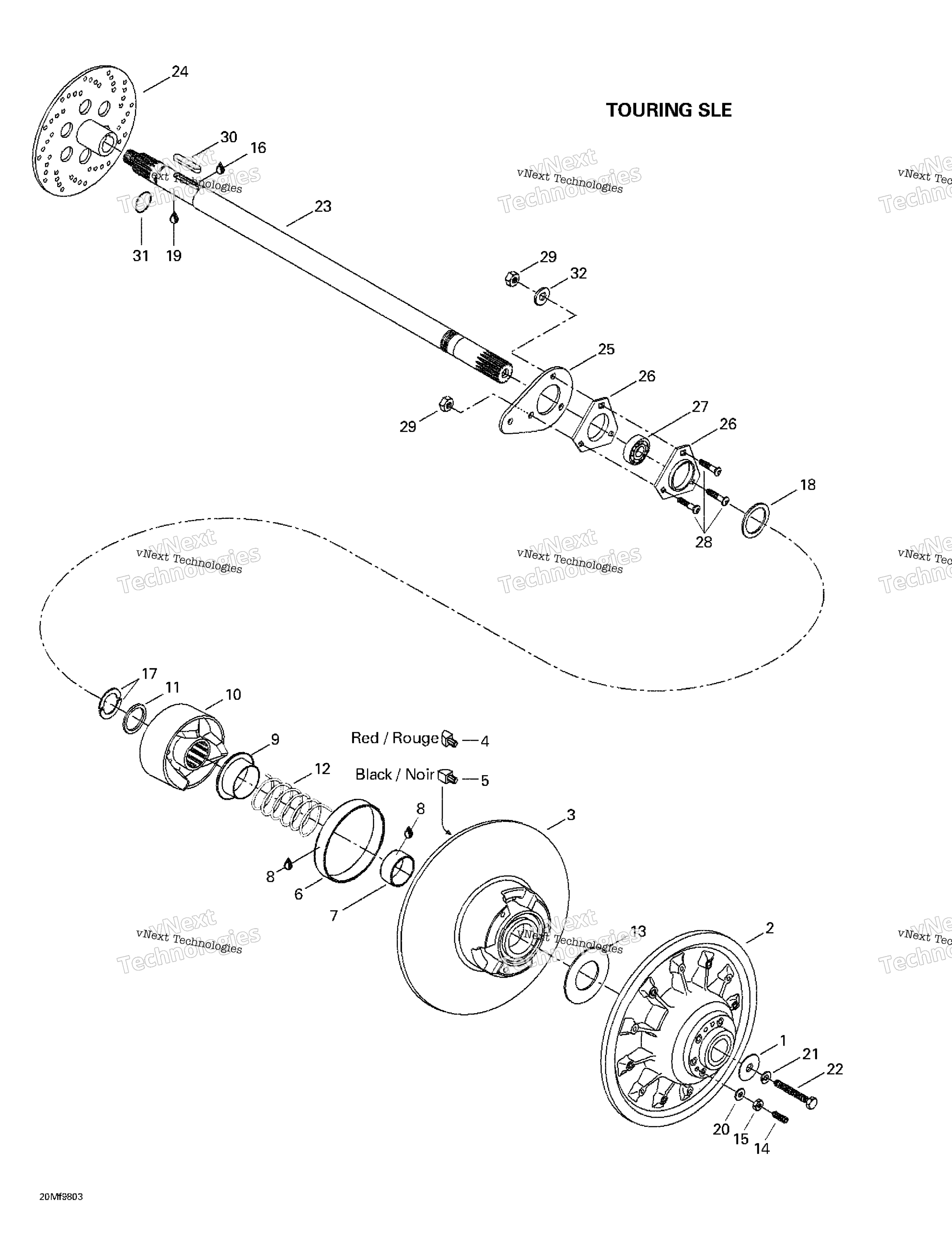 Ведомый Pulley (Touring Sle)