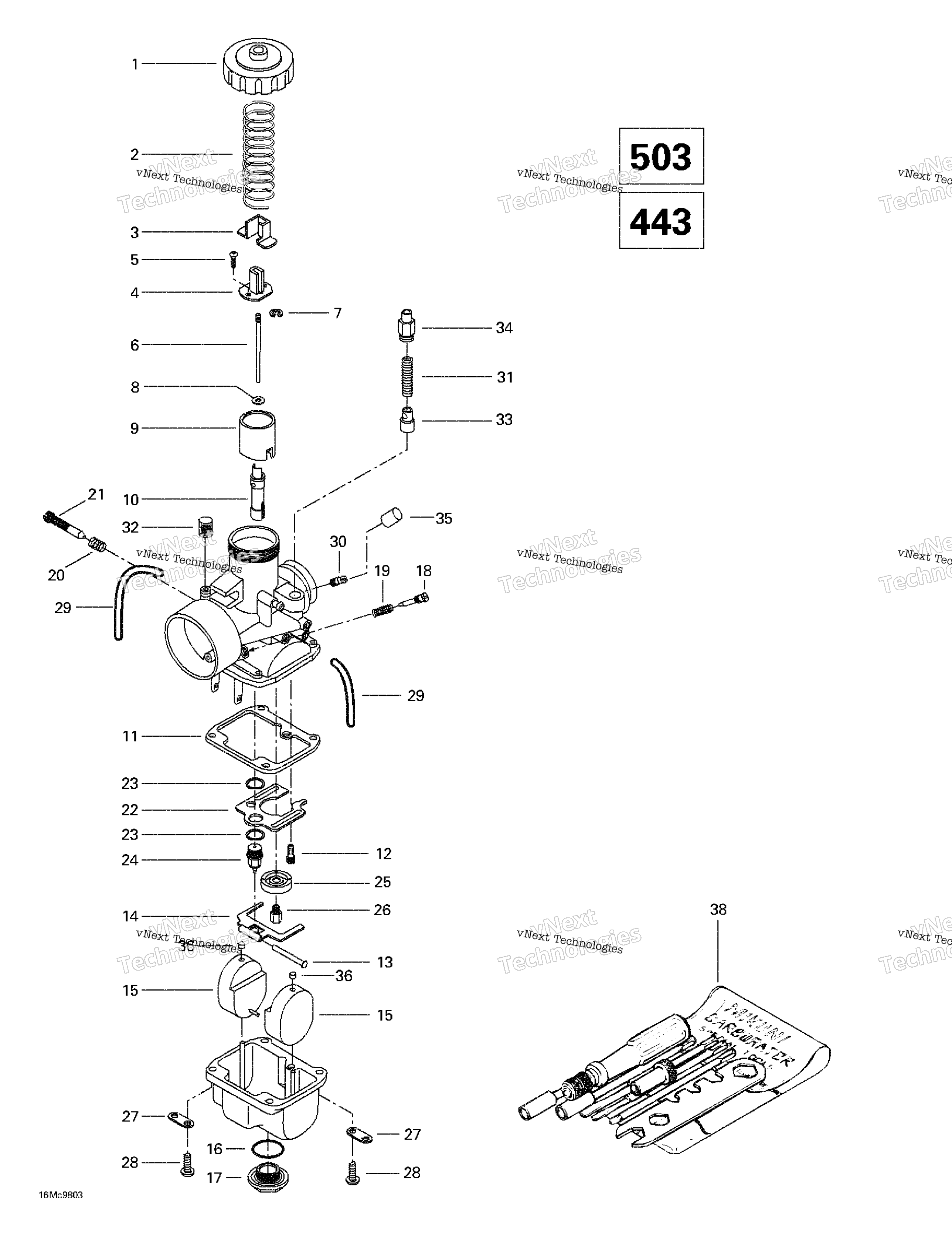 Carburetors 443 503