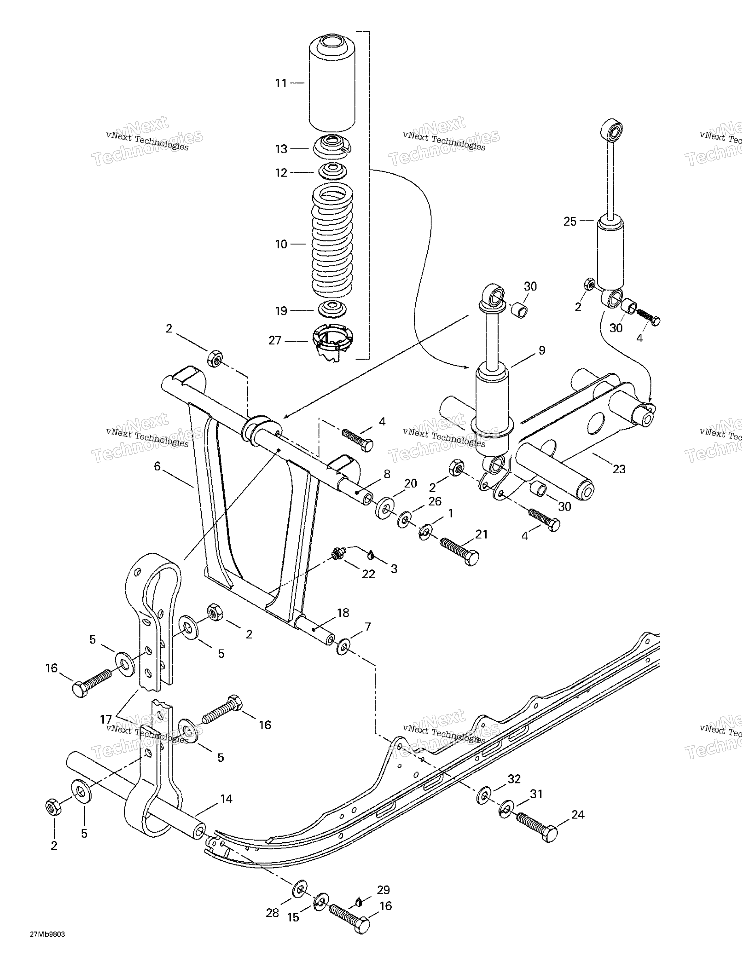 Передняя часть Arm, Rear Suspension